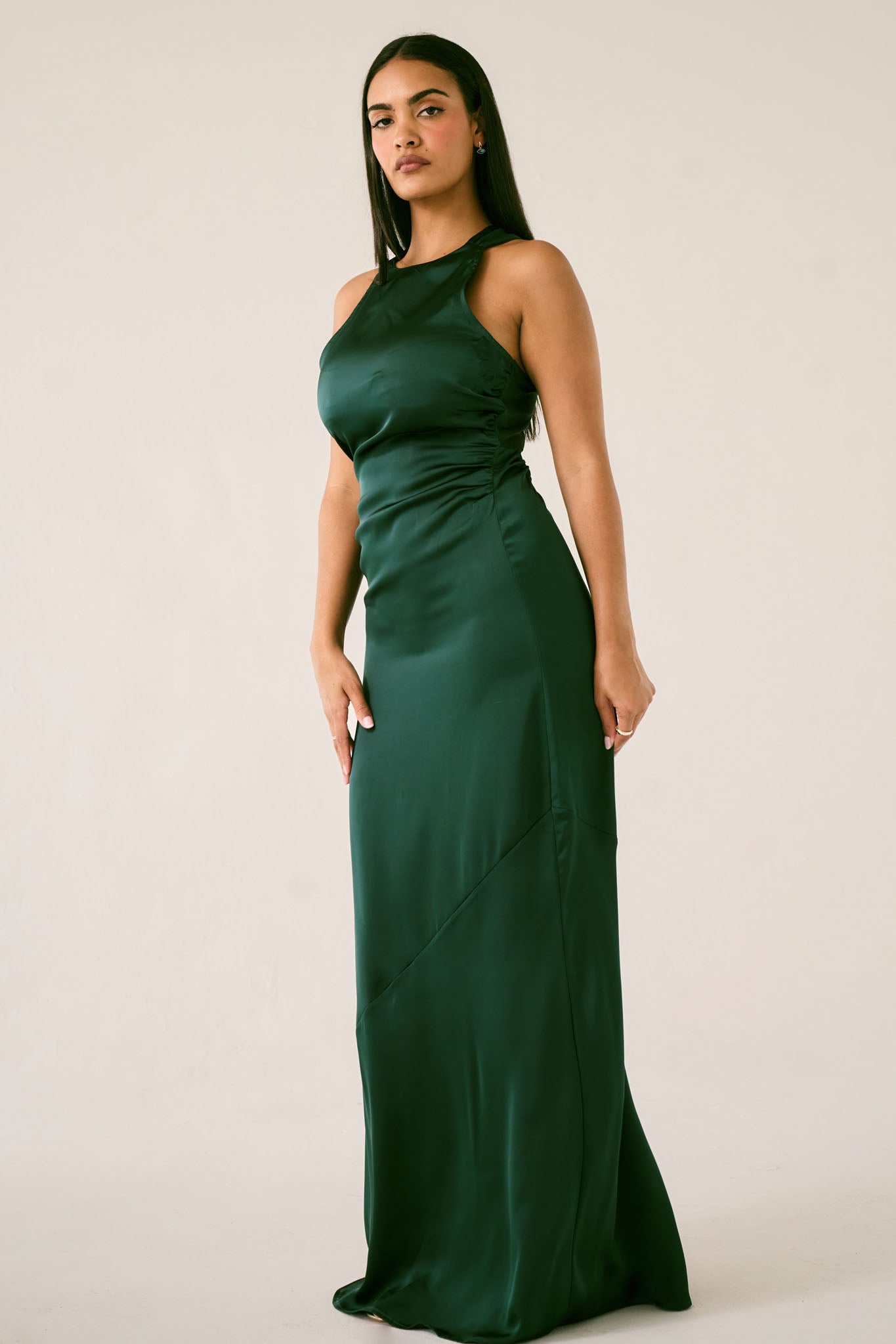 The Mirelle Maxi Dress in Emerald