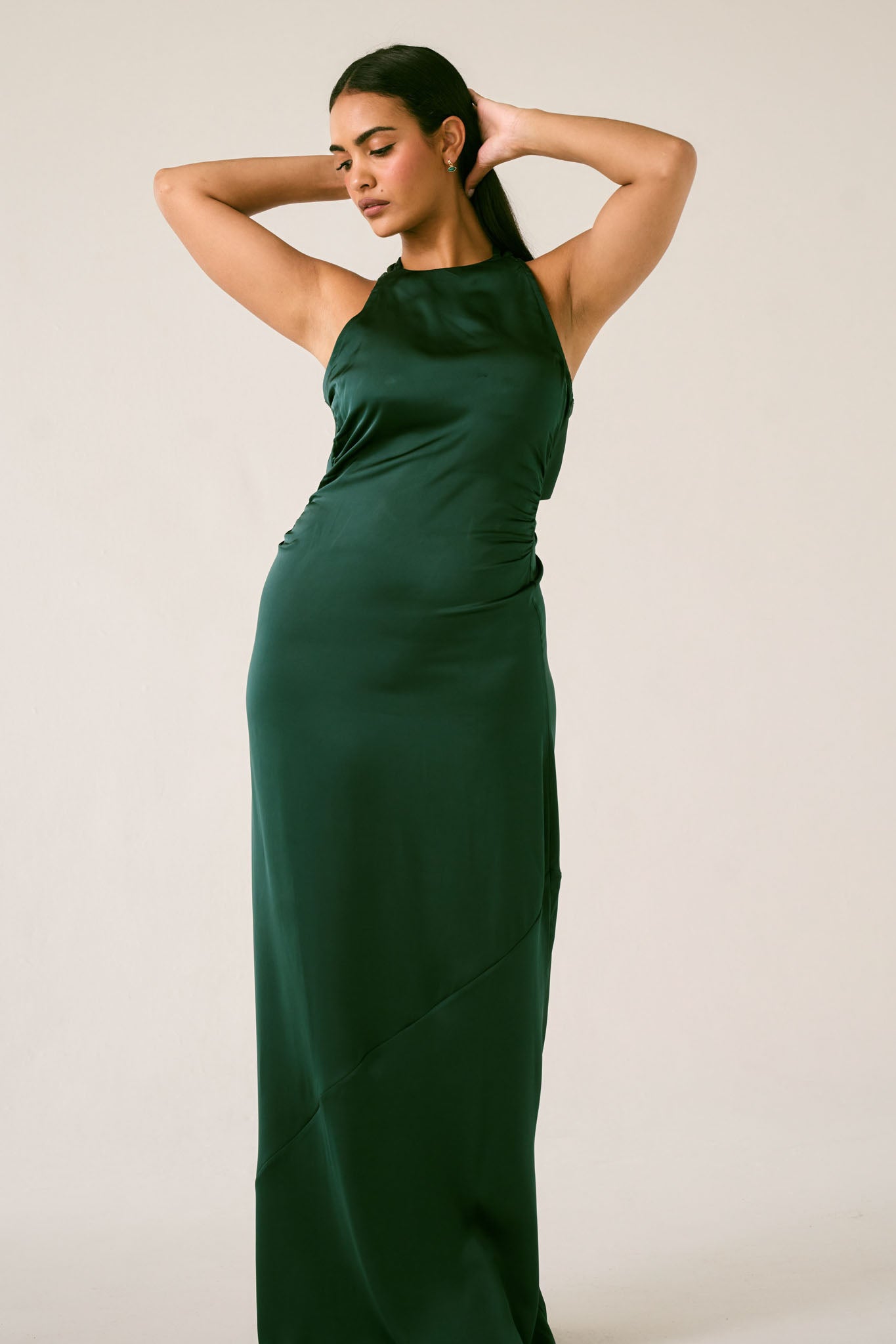 The Mirelle Maxi Dress in Emerald