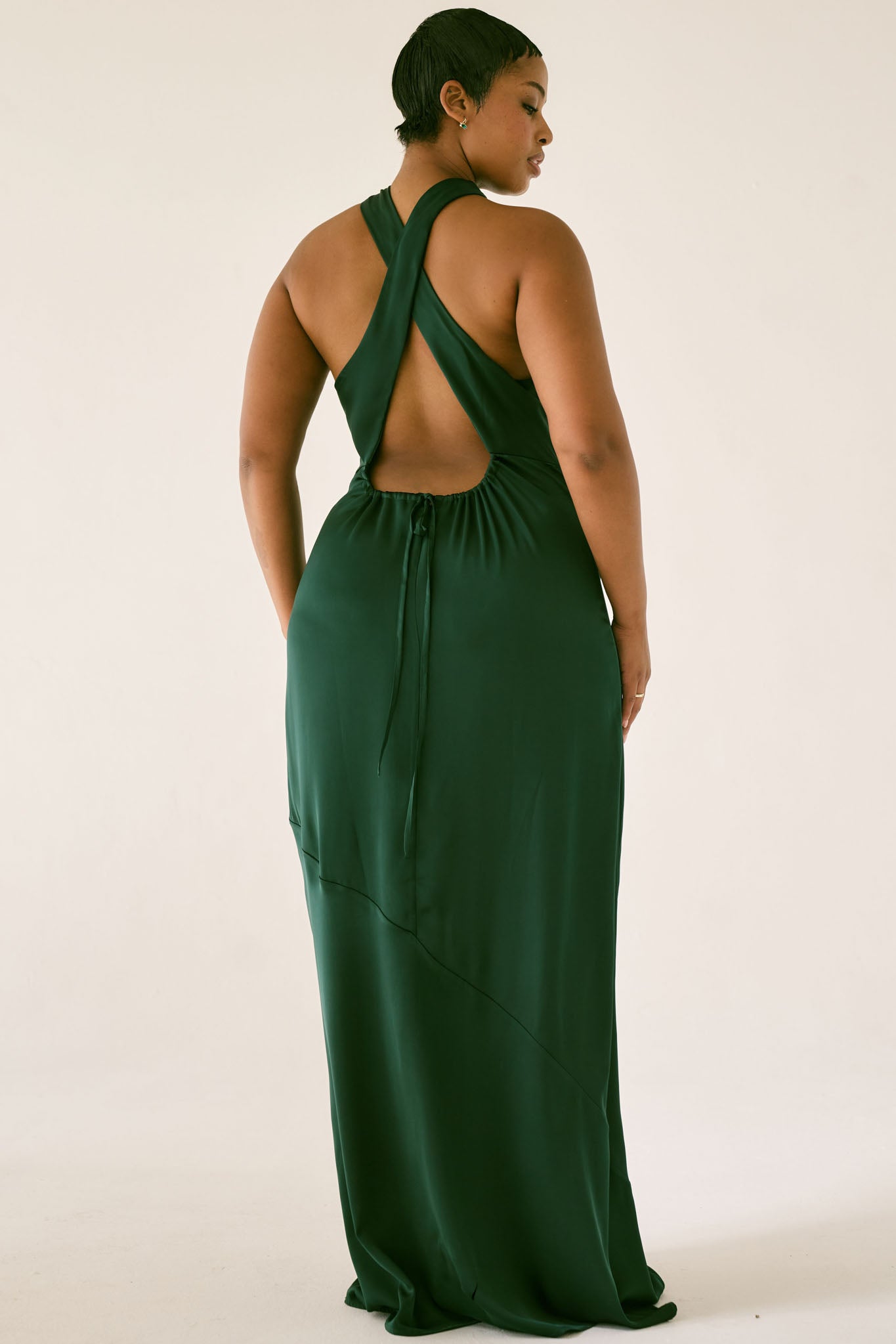 The Mirelle Maxi Dress in Emerald