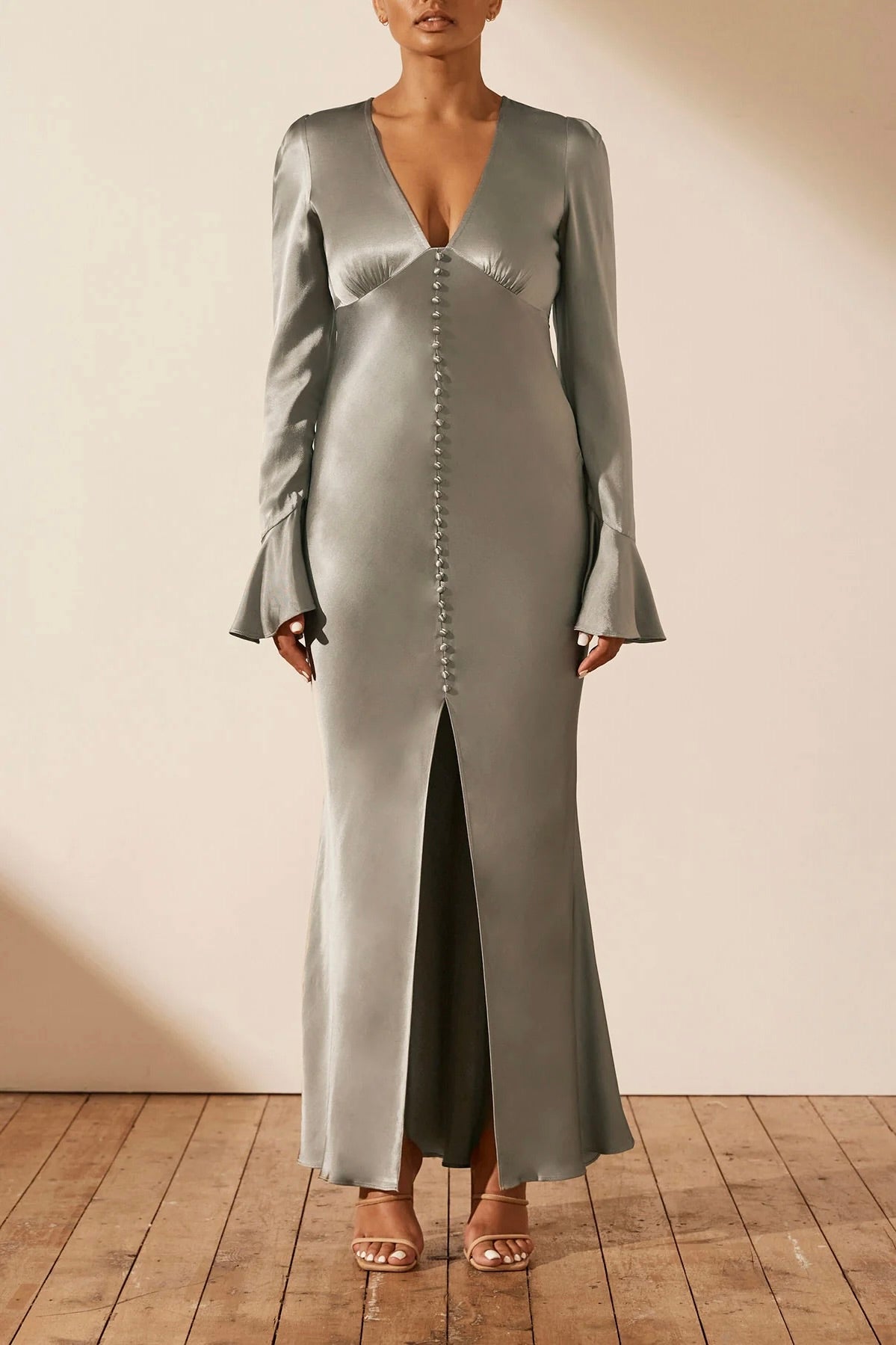 the samara dress in sage