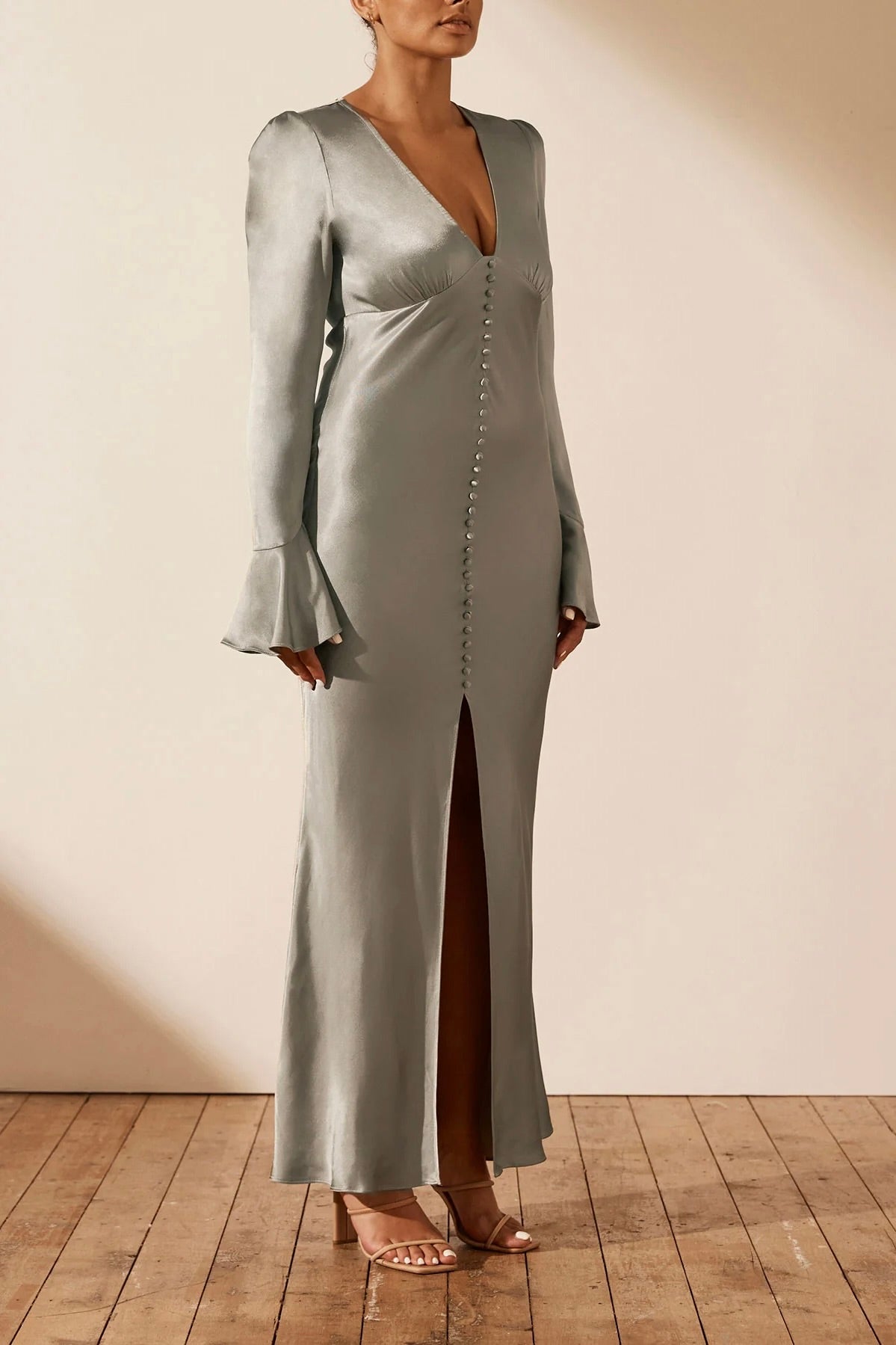 the samara dress in sage