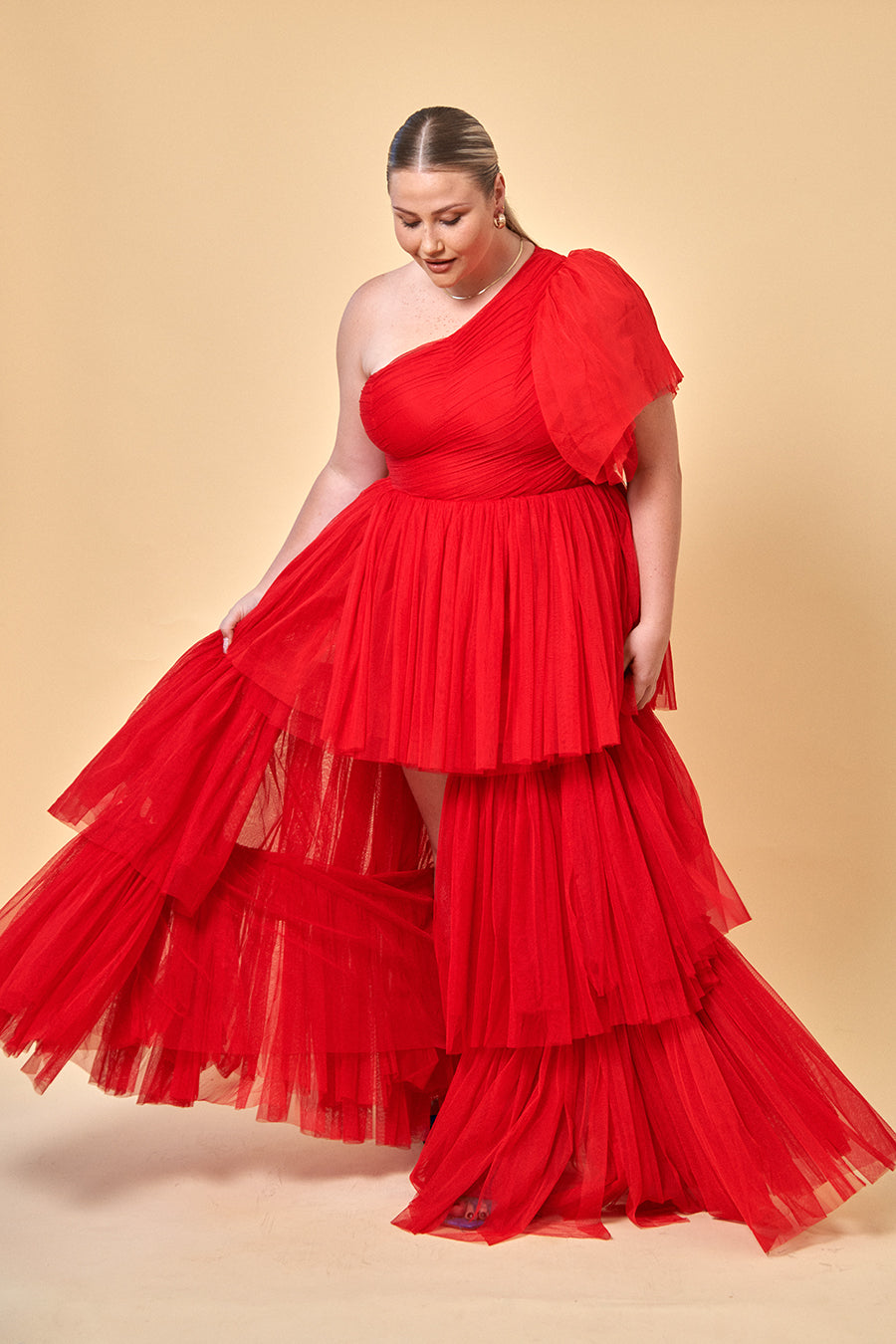 the harley gown in red