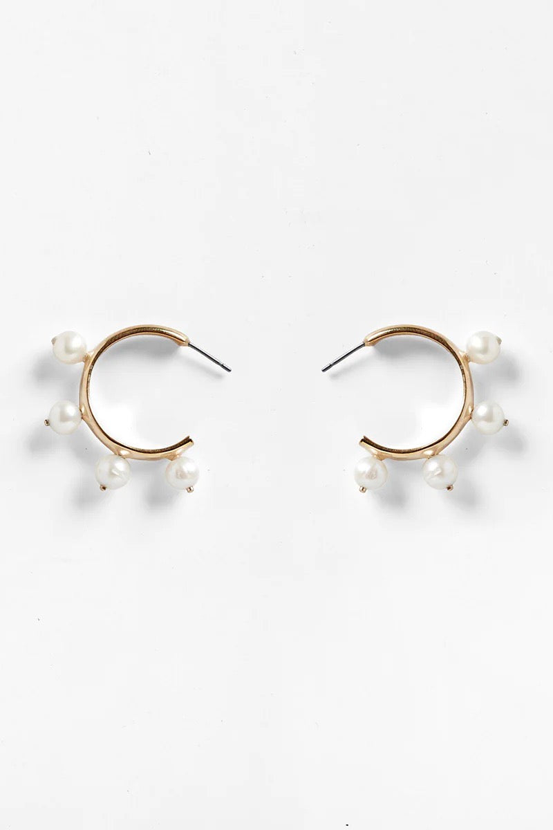 the garland hoop earrings