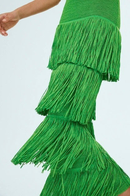 the simon dress in green