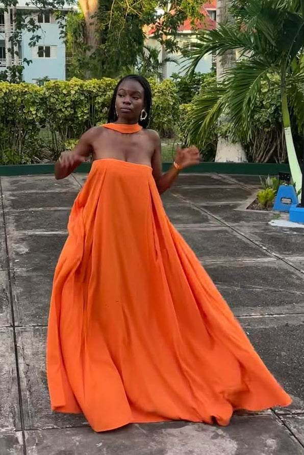 High-Neck Maxi Dress | Club L London