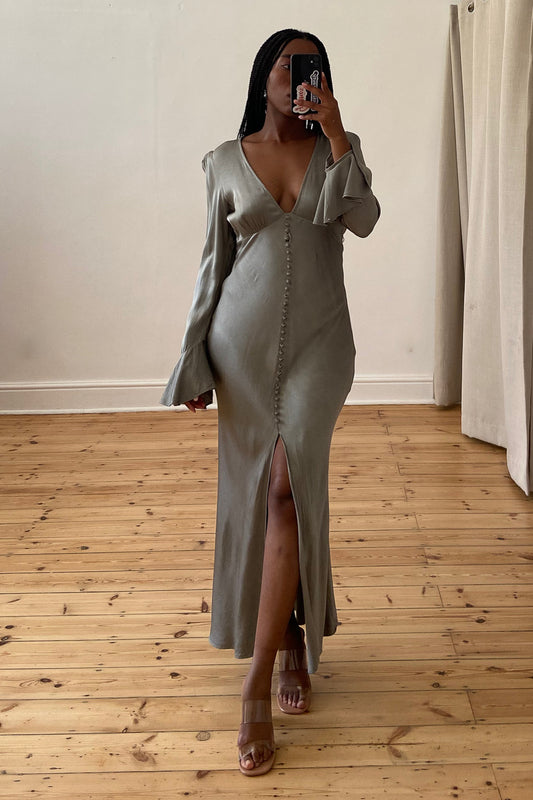 the samara dress in sage