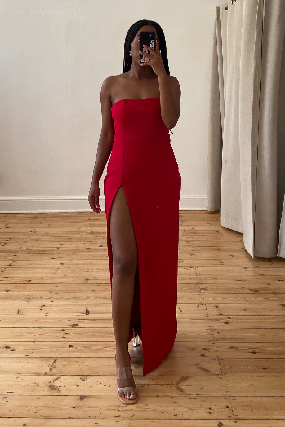 the roma dress in red