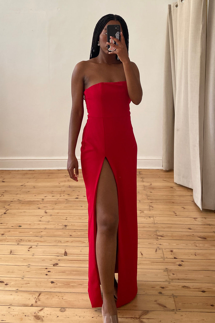 the roma dress in red