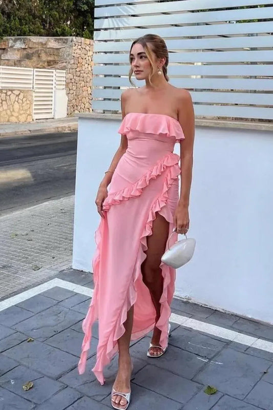 The Sarina Ruffle Maxi Dress