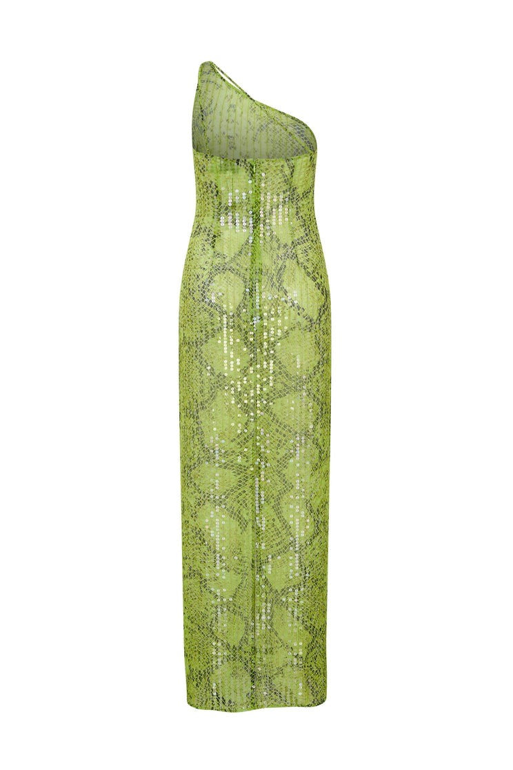 the goldie dress in lime