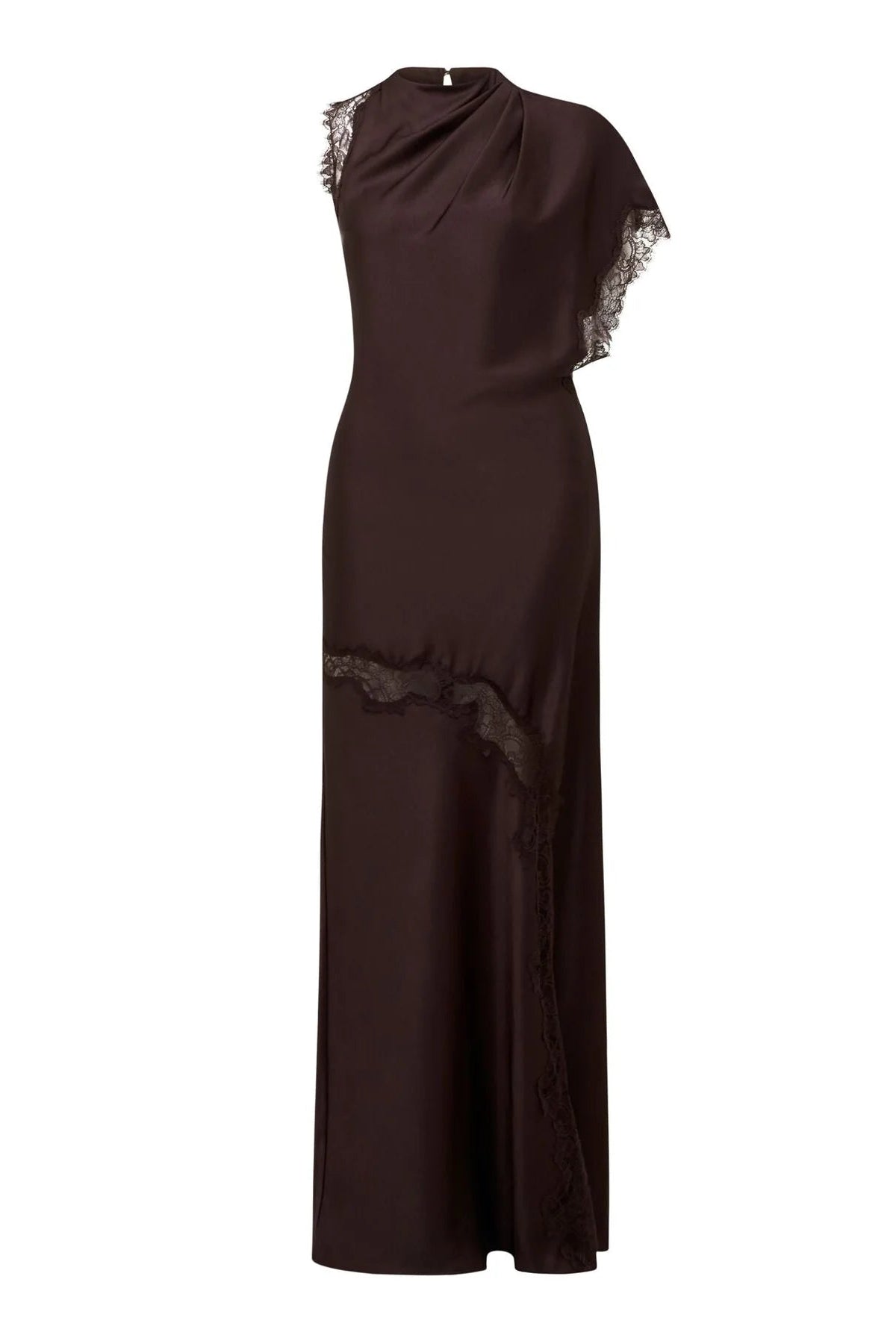 Kody Satin Lace Asym Dress