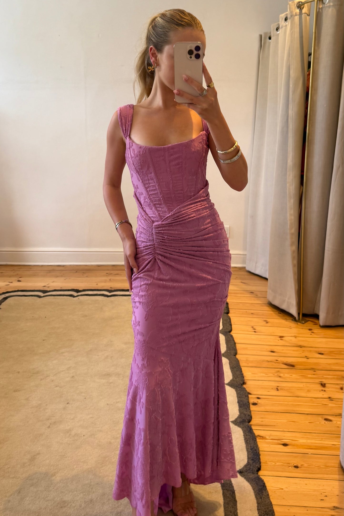 Cesca Dress in Rose Pink Floral