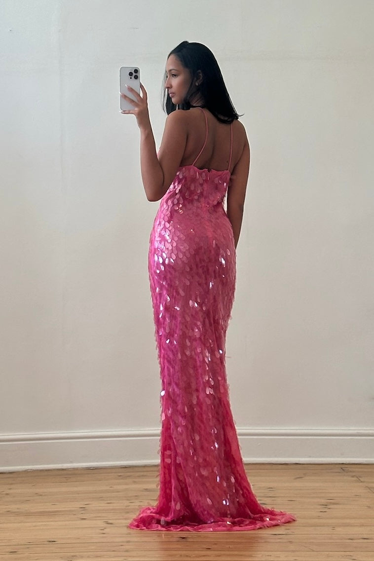 The Sapphire Sequin Gown