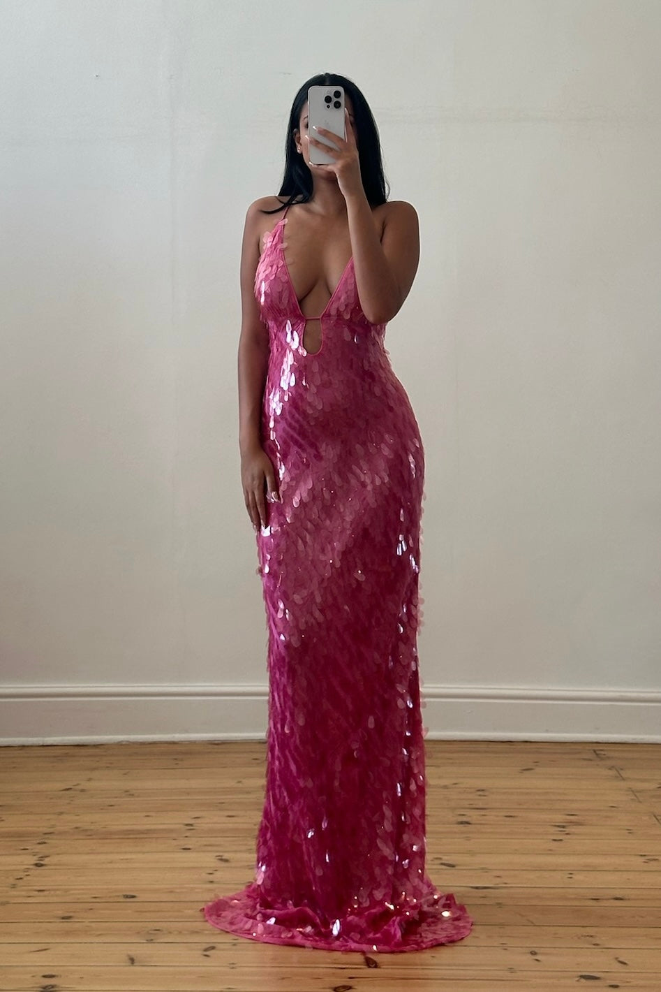 The Sapphire Sequin Gown