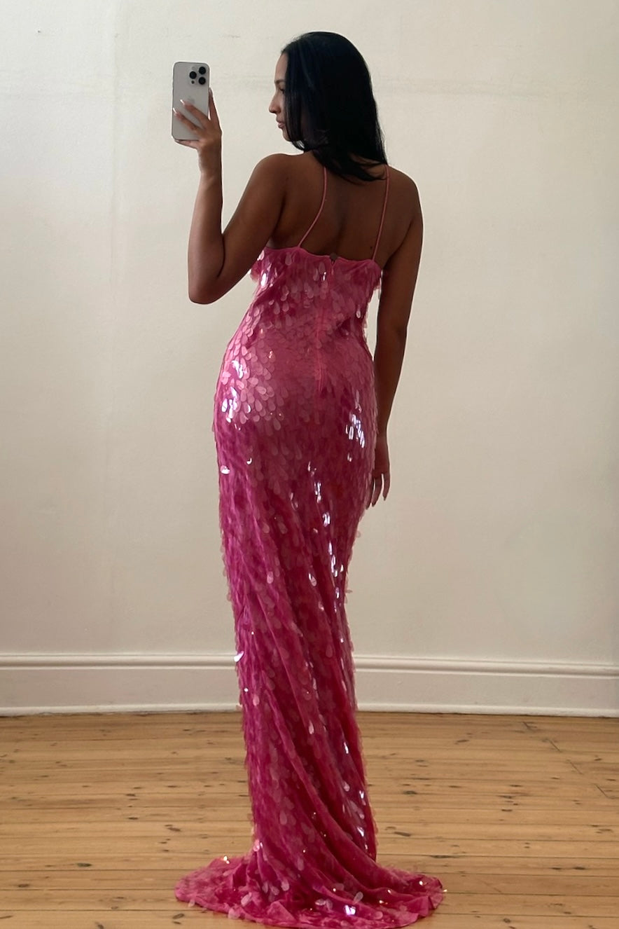 The Sapphire Sequin Gown