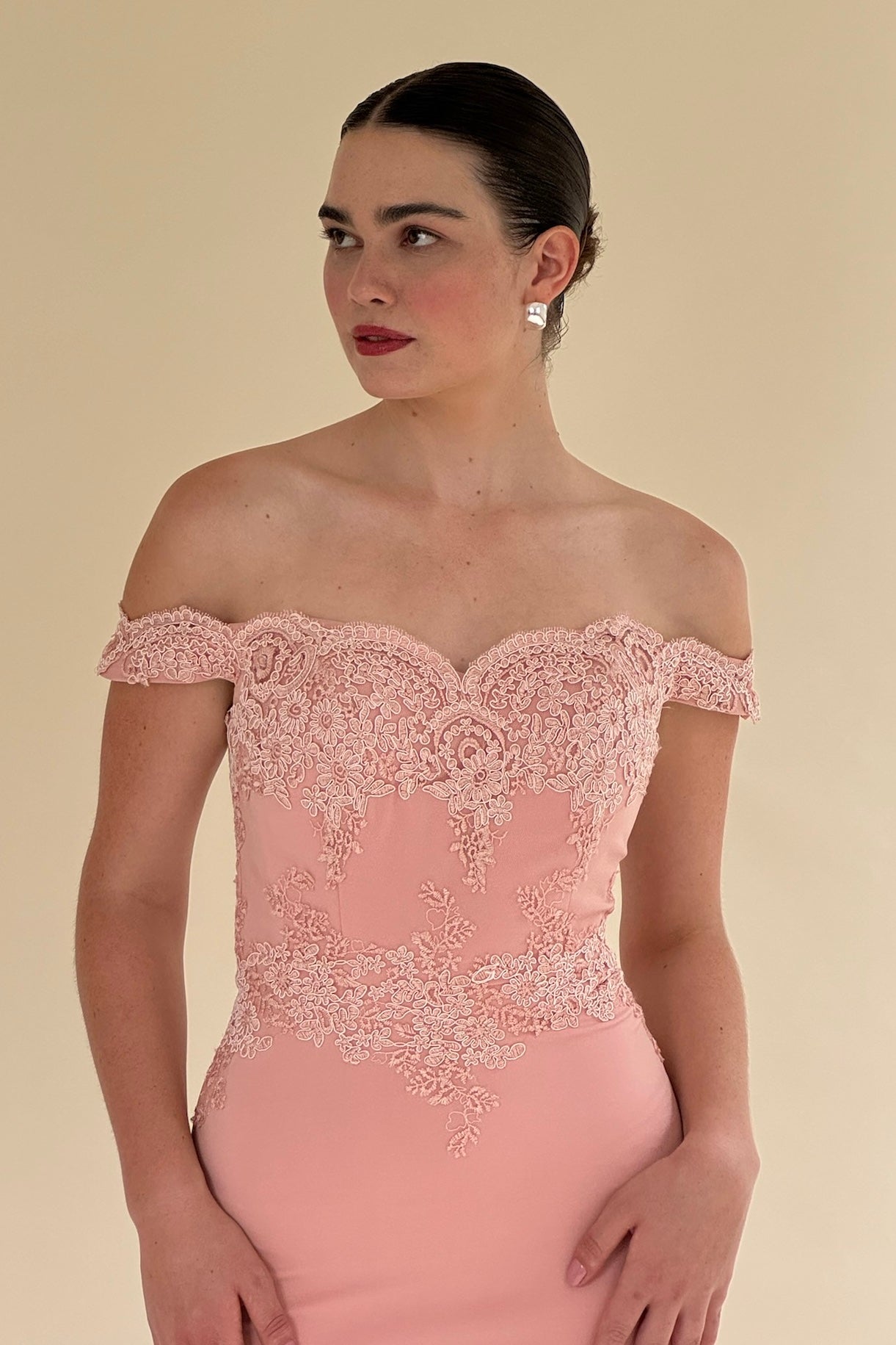 the emerie gown in blush pink