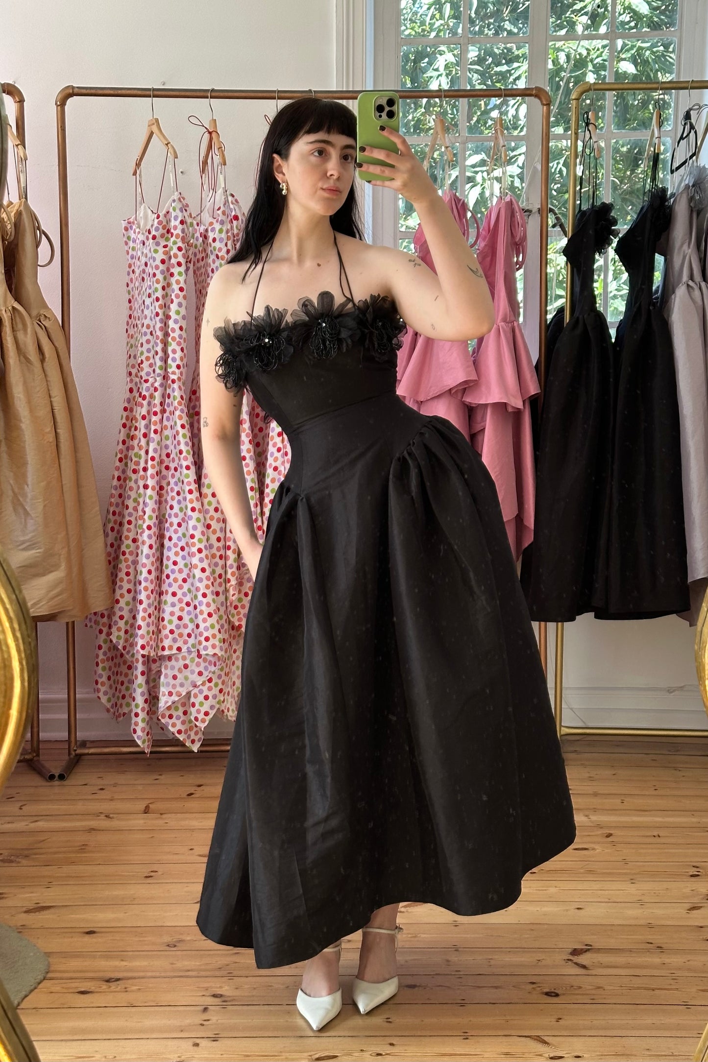 The Fuchsia midi Dress - Black