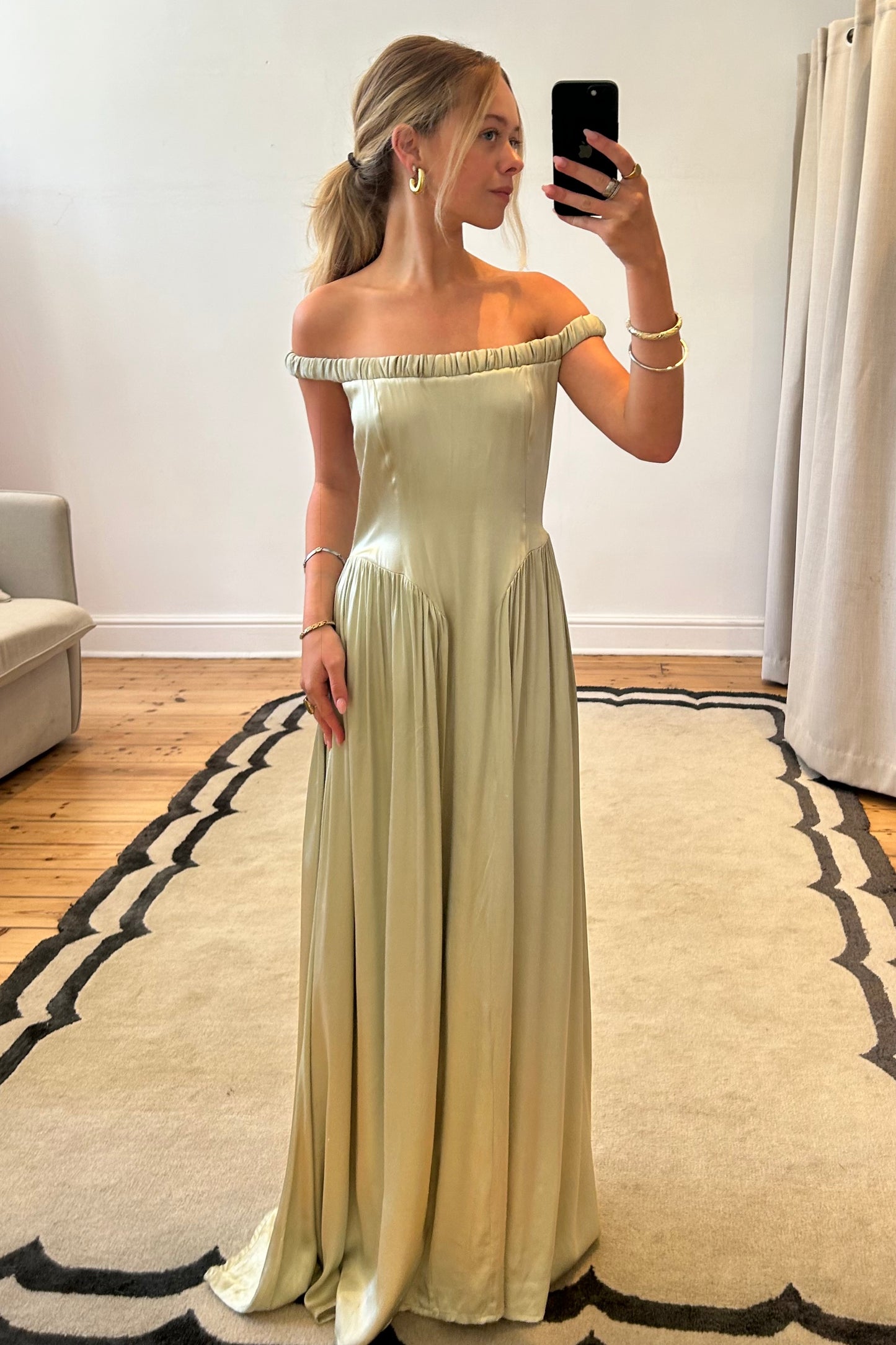 The Coco Dropped Waist Maxi Dress | Meshki | Sage The Coco Dropped Waist Maxi Dress | Meshki | Sage