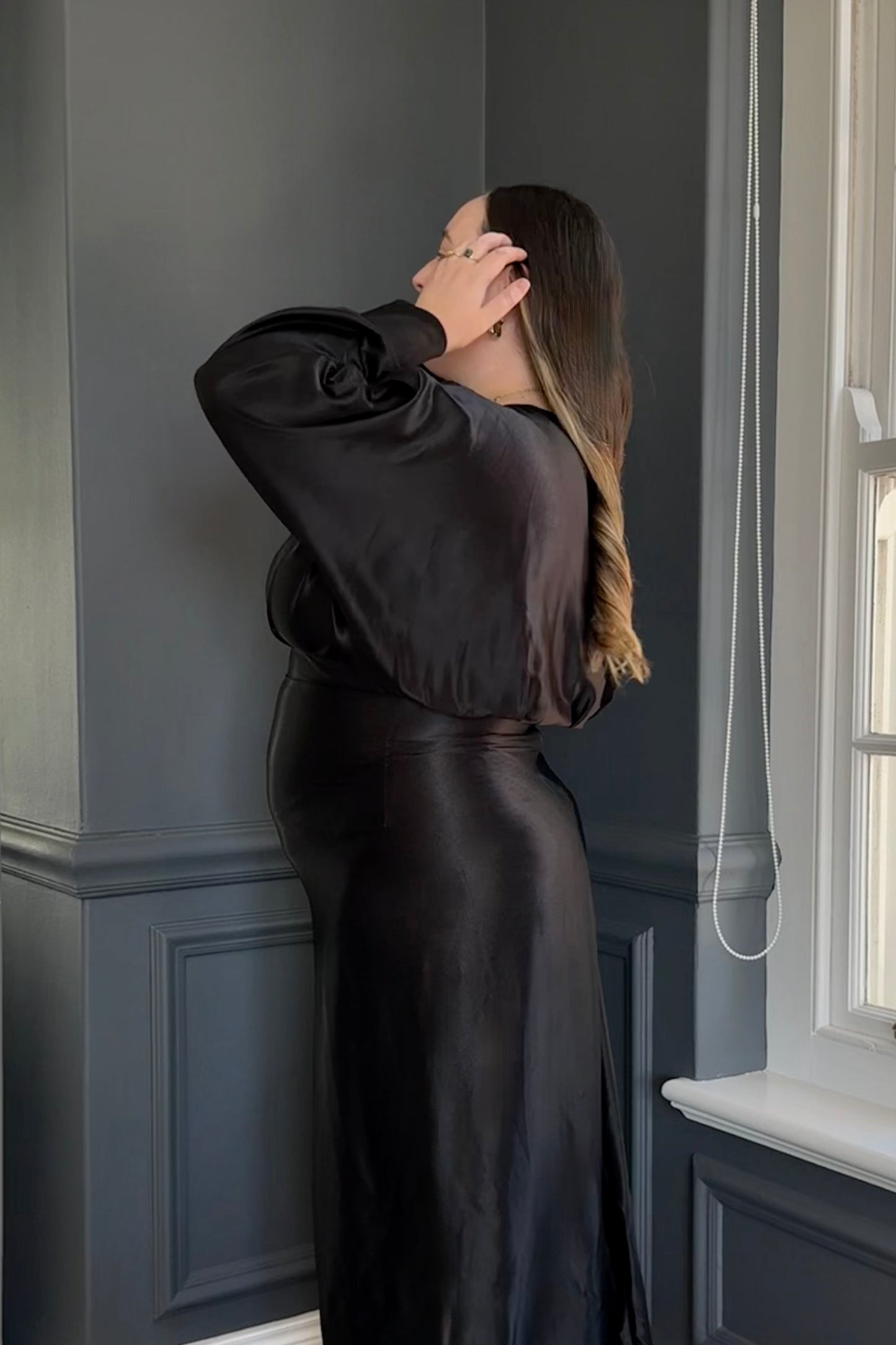 The Rosey Dress in Black