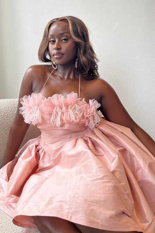 The Fuchsia mini Dress - Baby Pink