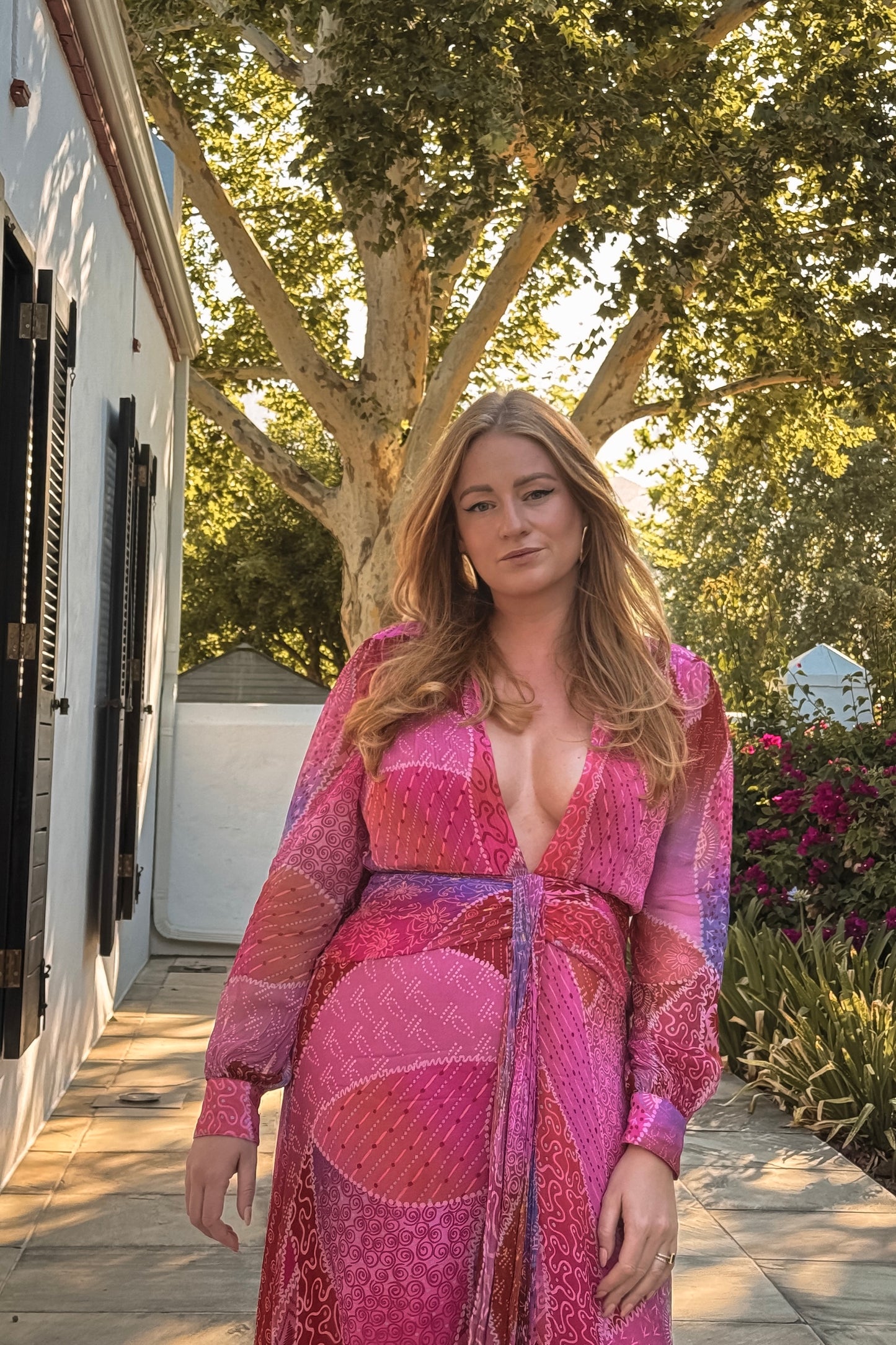 The Meera Dress in Ibiza Night Sunset