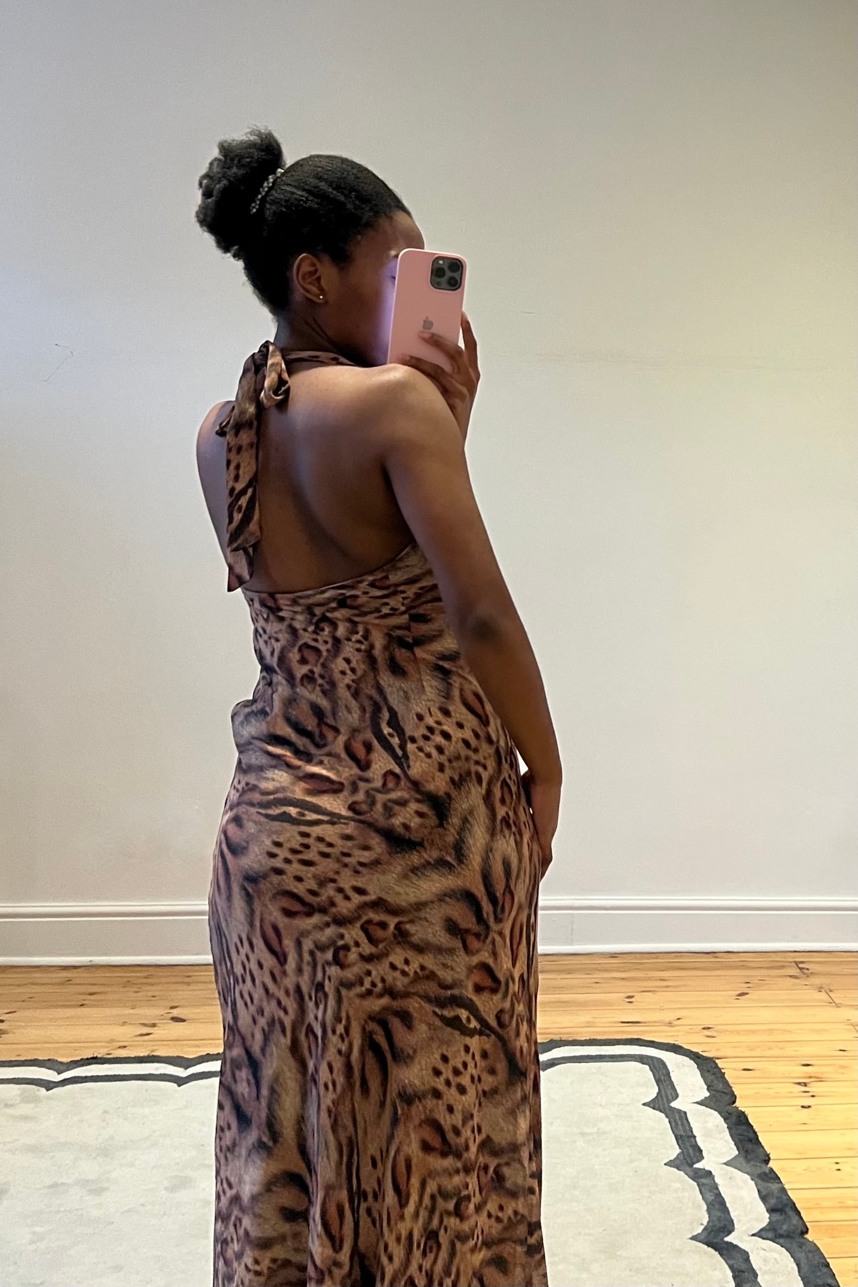 Mabella Halter Neck Maxi Dress | Runaway | Brown | Resale Mabella Halter Neck Maxi Dress | Runaway | Brown | Resale