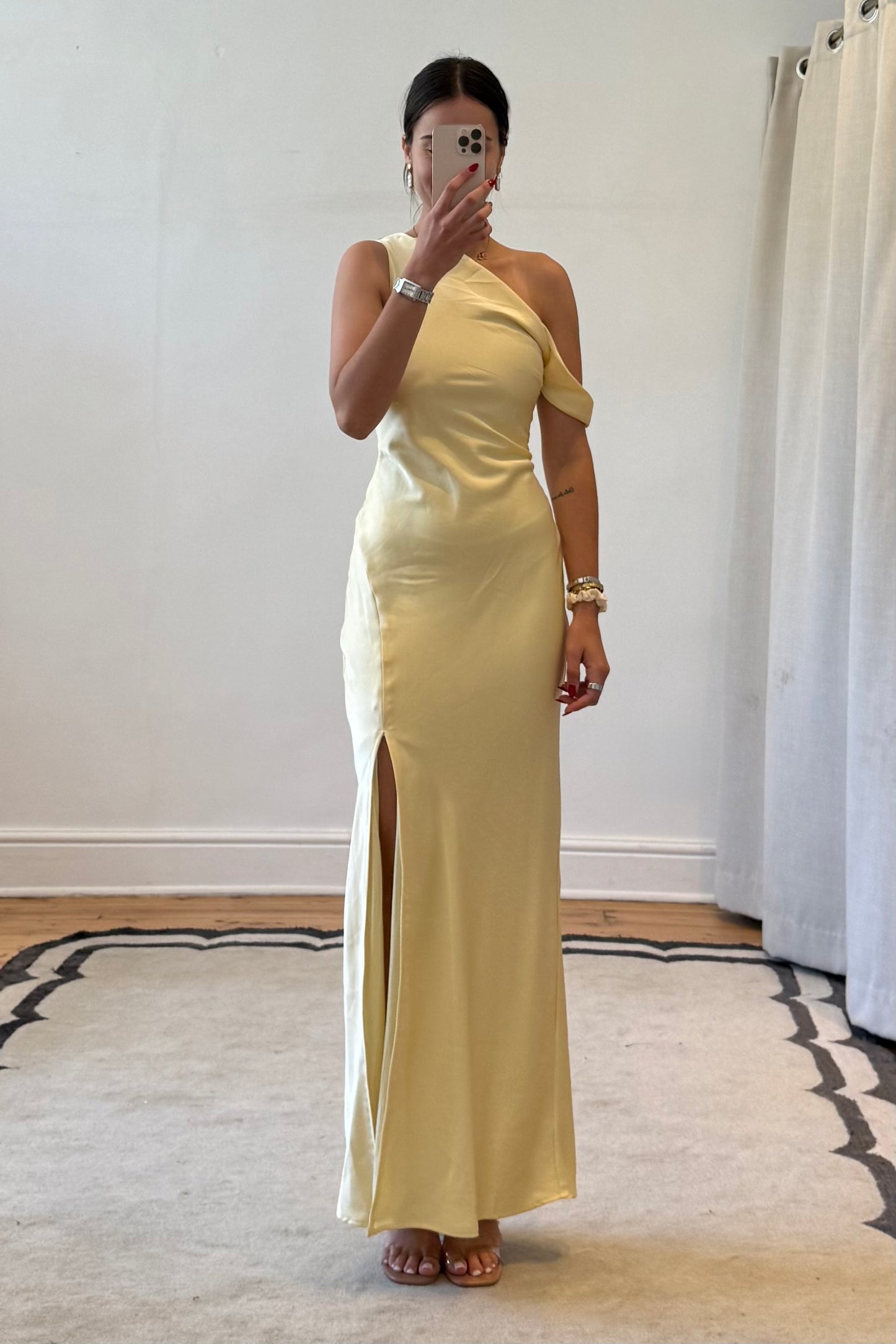The Gia Maxi Dress in Lemon