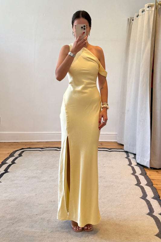 The Gia Maxi Dress in Lemon