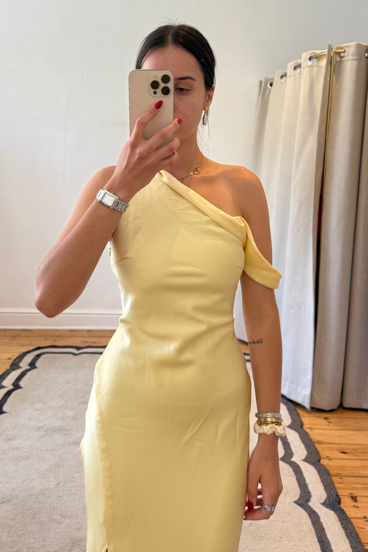 The Gia Maxi Dress in Lemon
