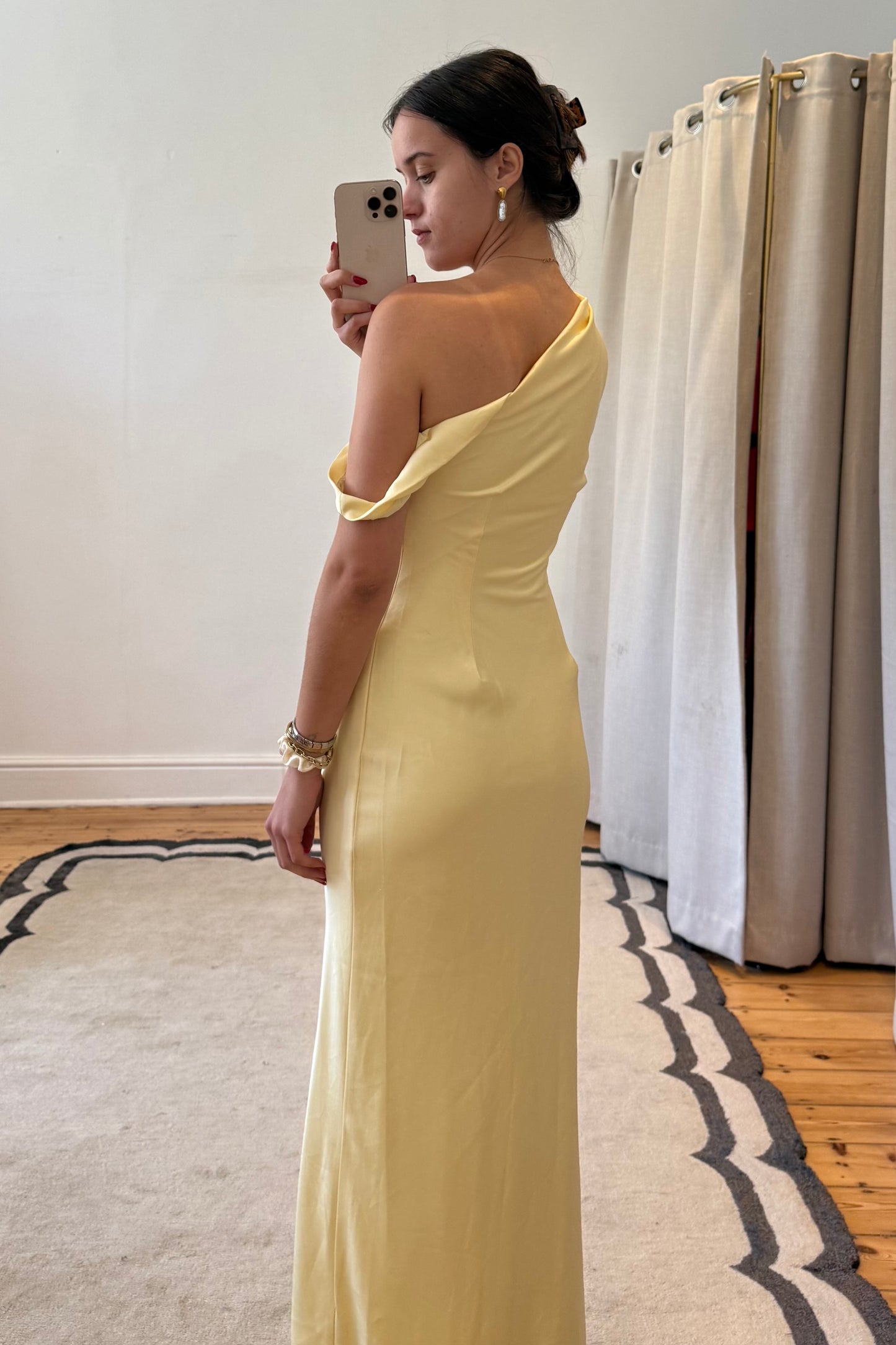 The Gia Maxi Dress in Lemon