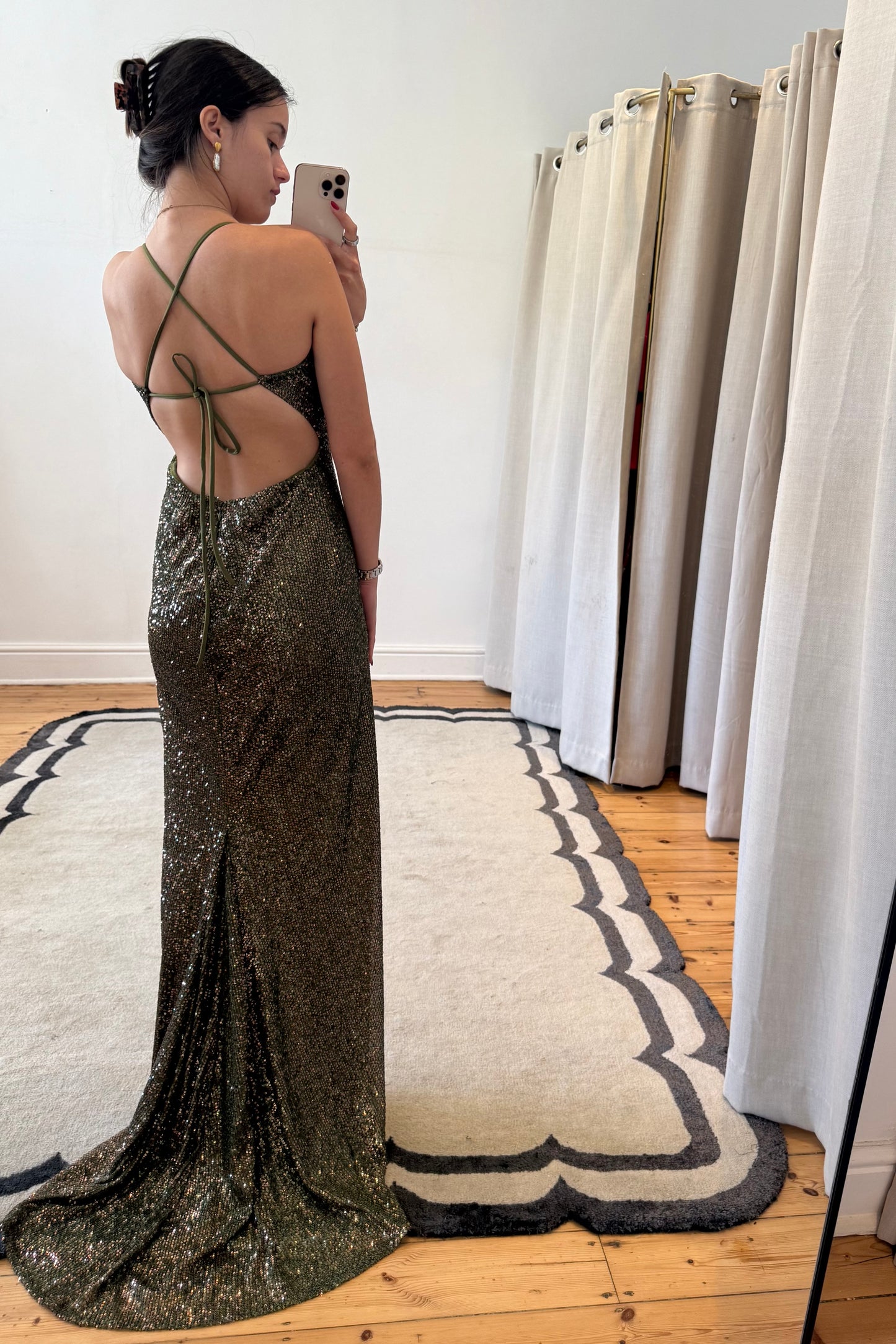 The Green Sequin Maxi