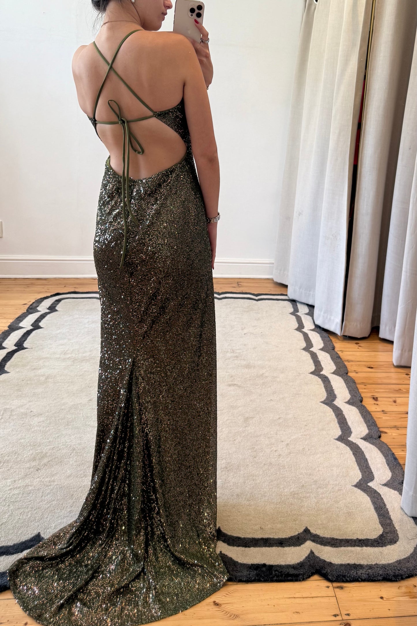 The Green Sequin Maxi