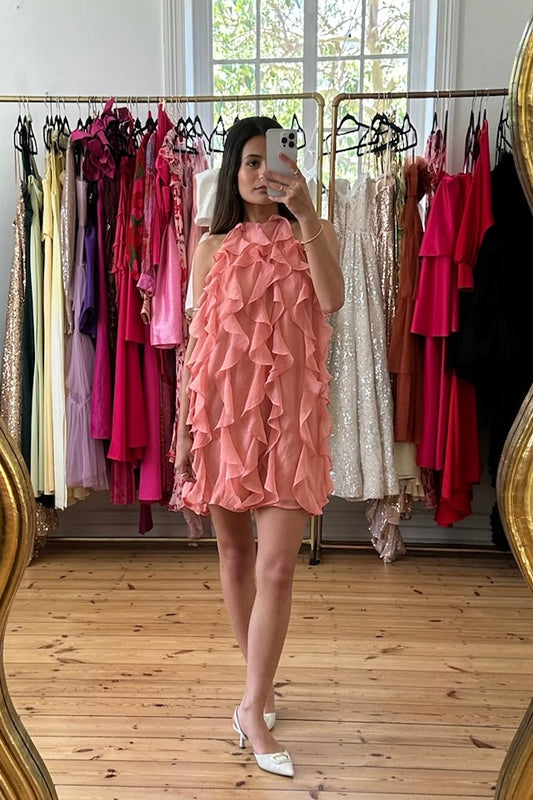 The Kelsey Ruffle Mini Dress