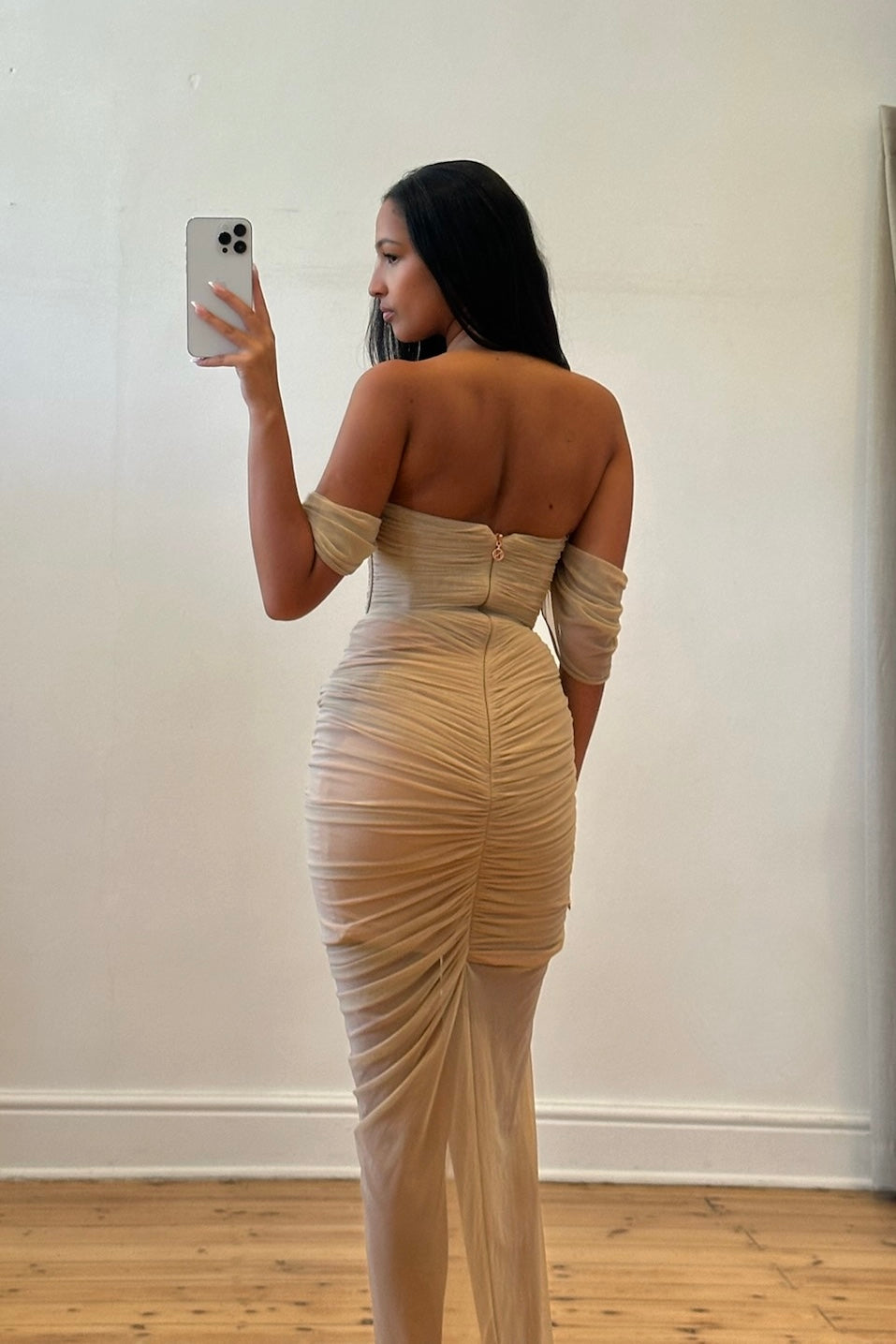 The Dita Mesh Mini Dress