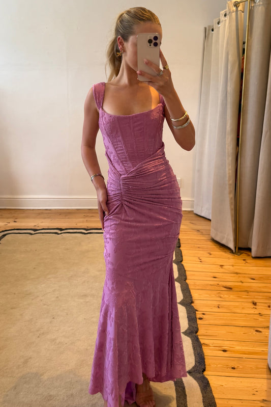 Cesca Dress in Rose Pink Floral