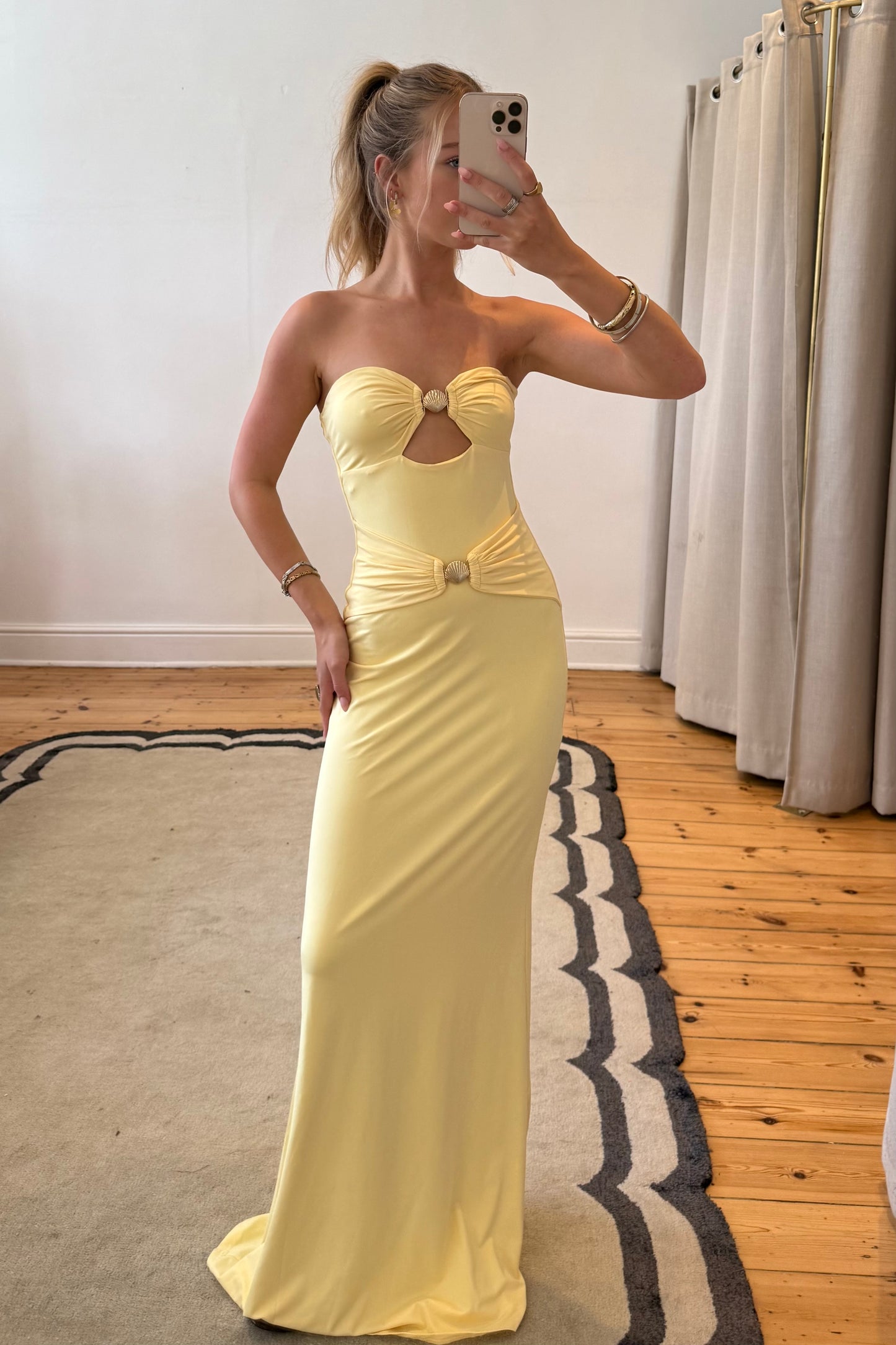 Kleo Maxi Dress in Lemon