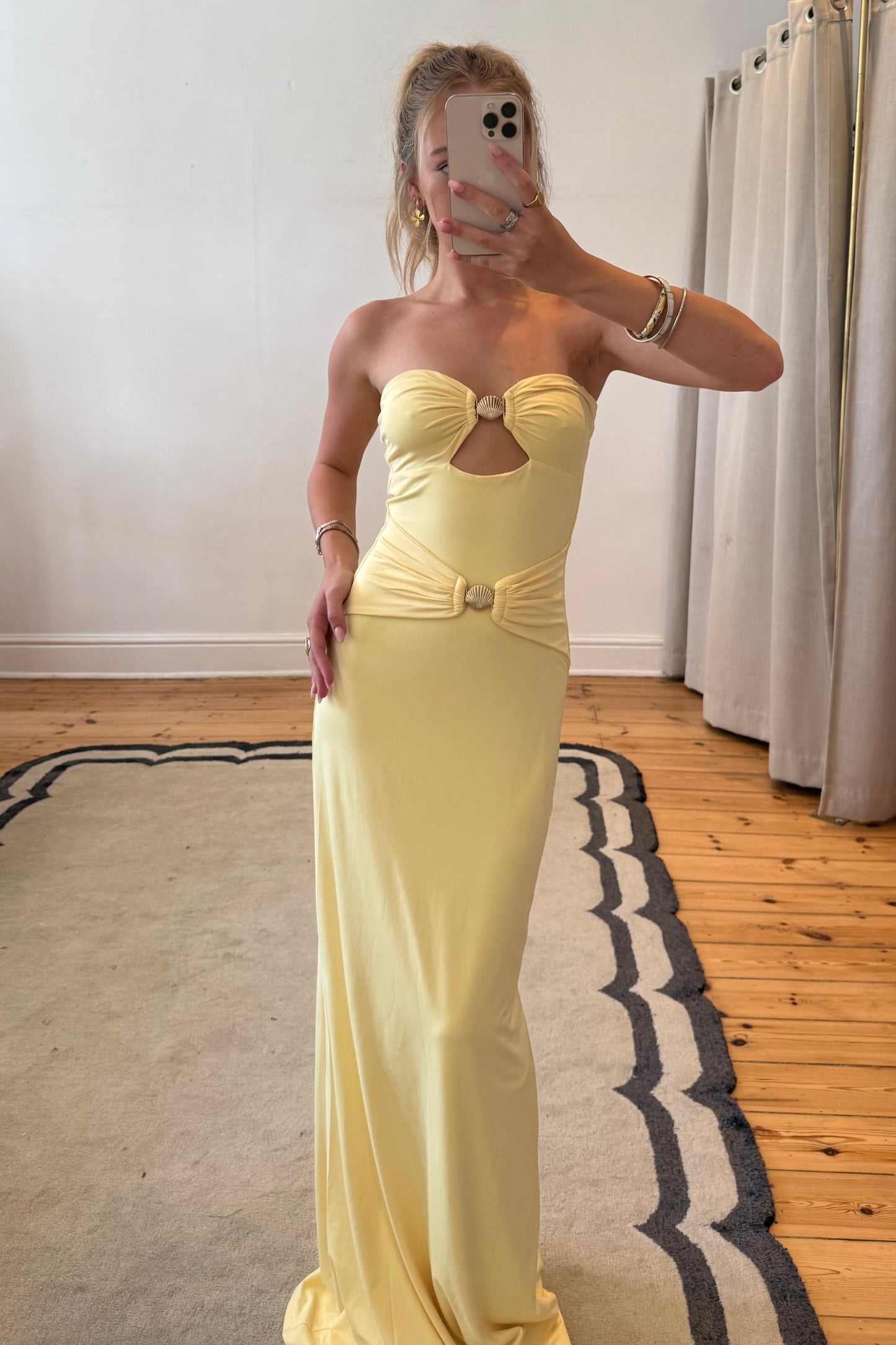 Kleo Maxi Dress in Lemon