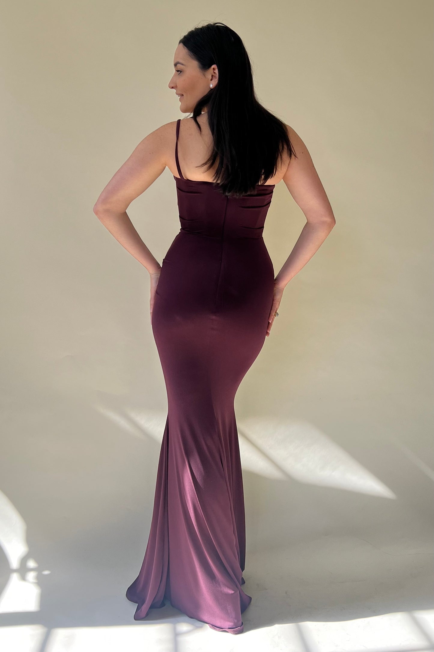 the tabatha dress in grape