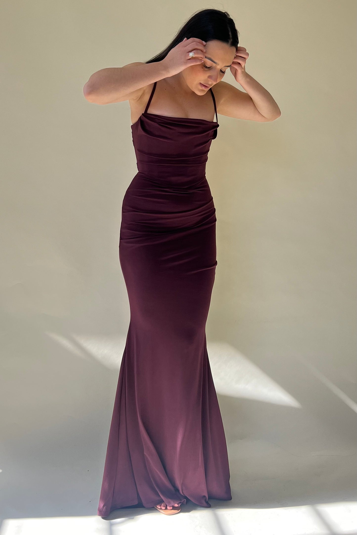 the tabatha dress in grape