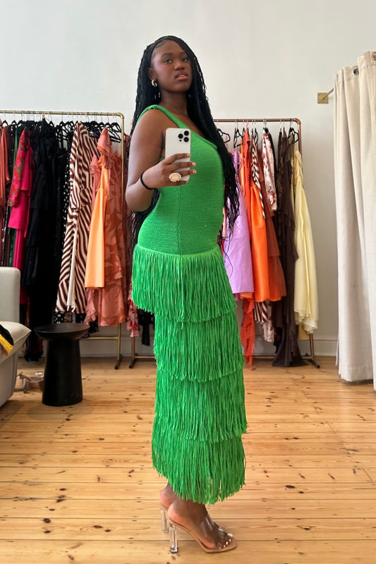 The Simon Dress in Green