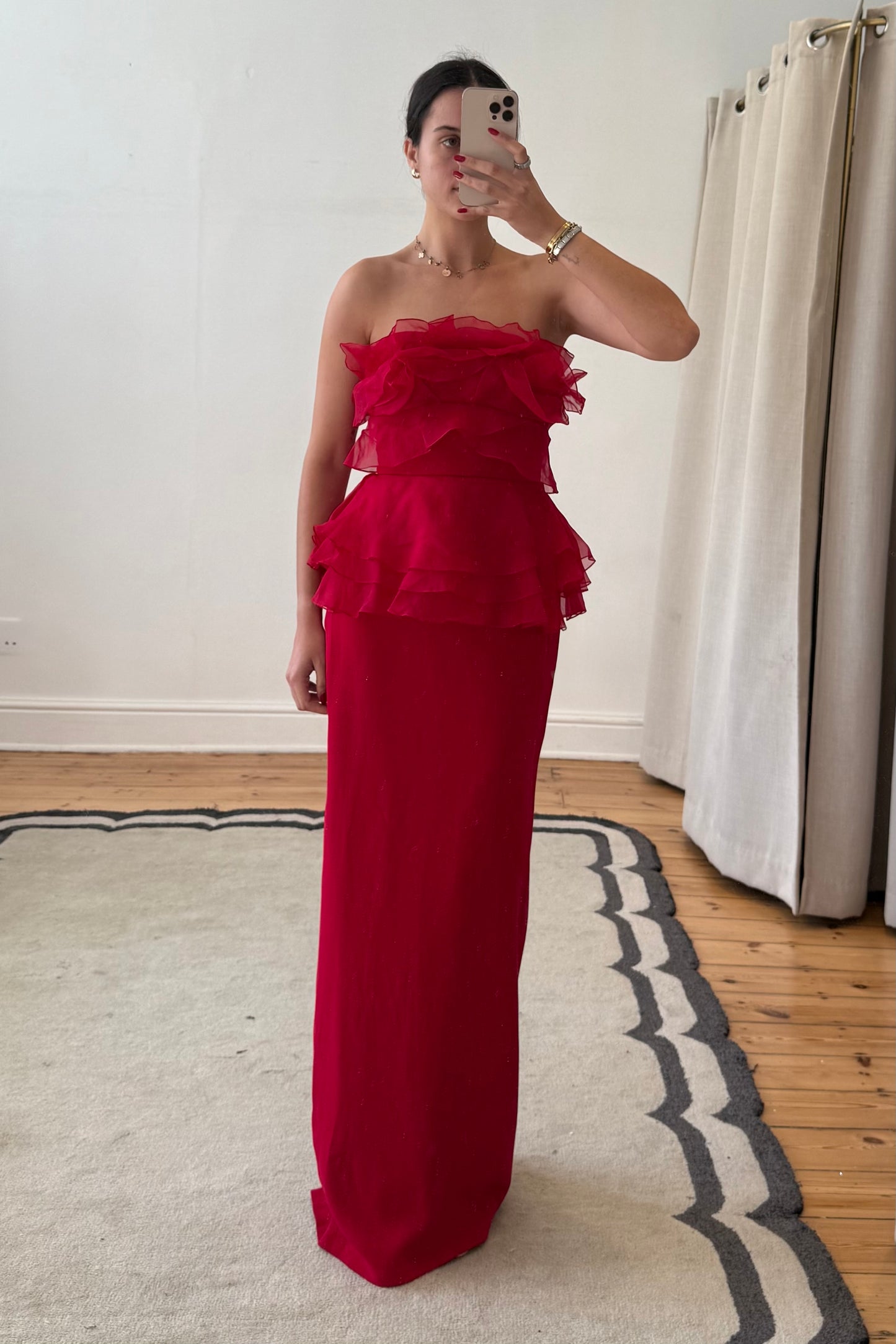 The Marchesa Silk Long Dress