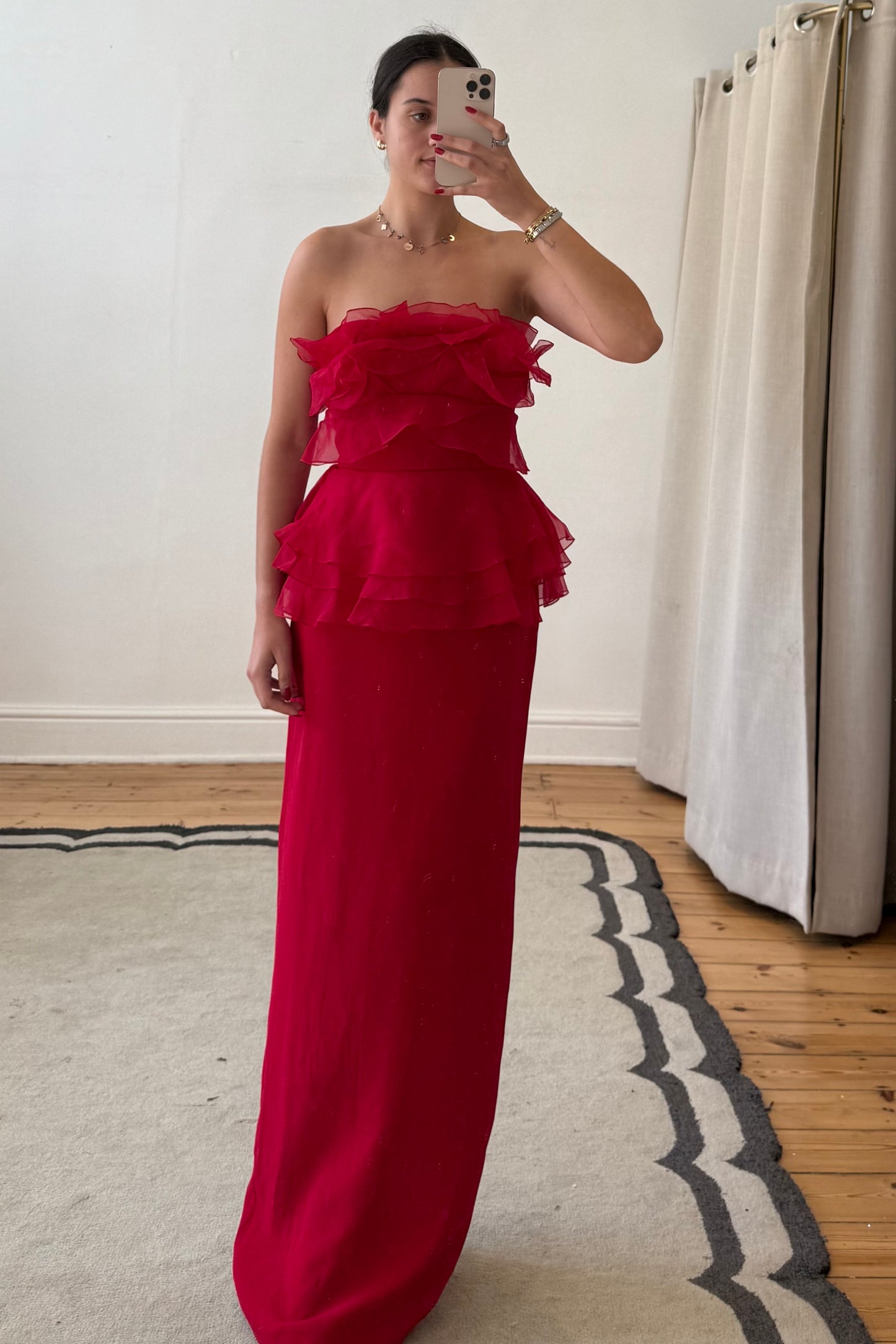 The Marchesa Silk Long Dress