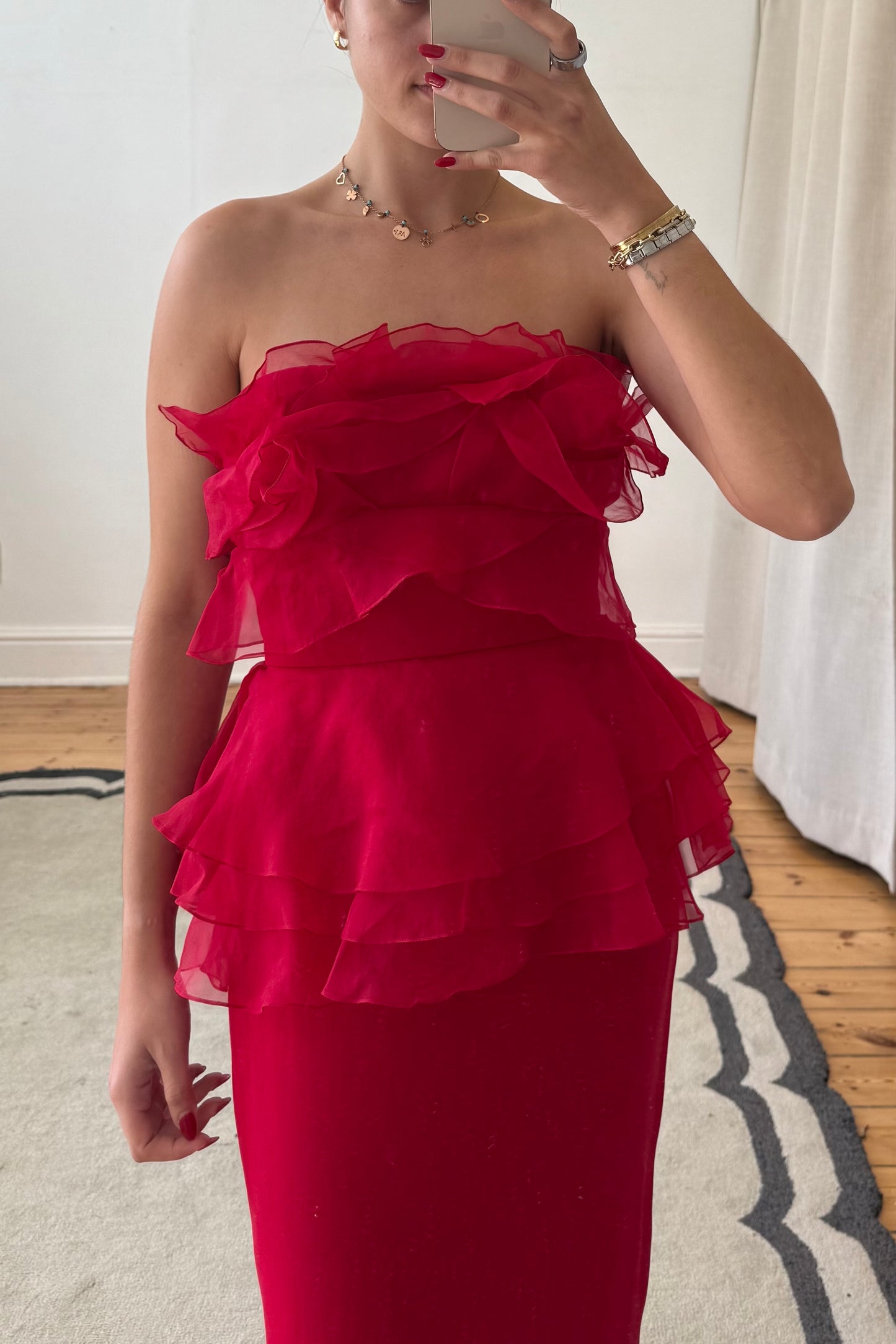 The Marchesa Silk Long Dress