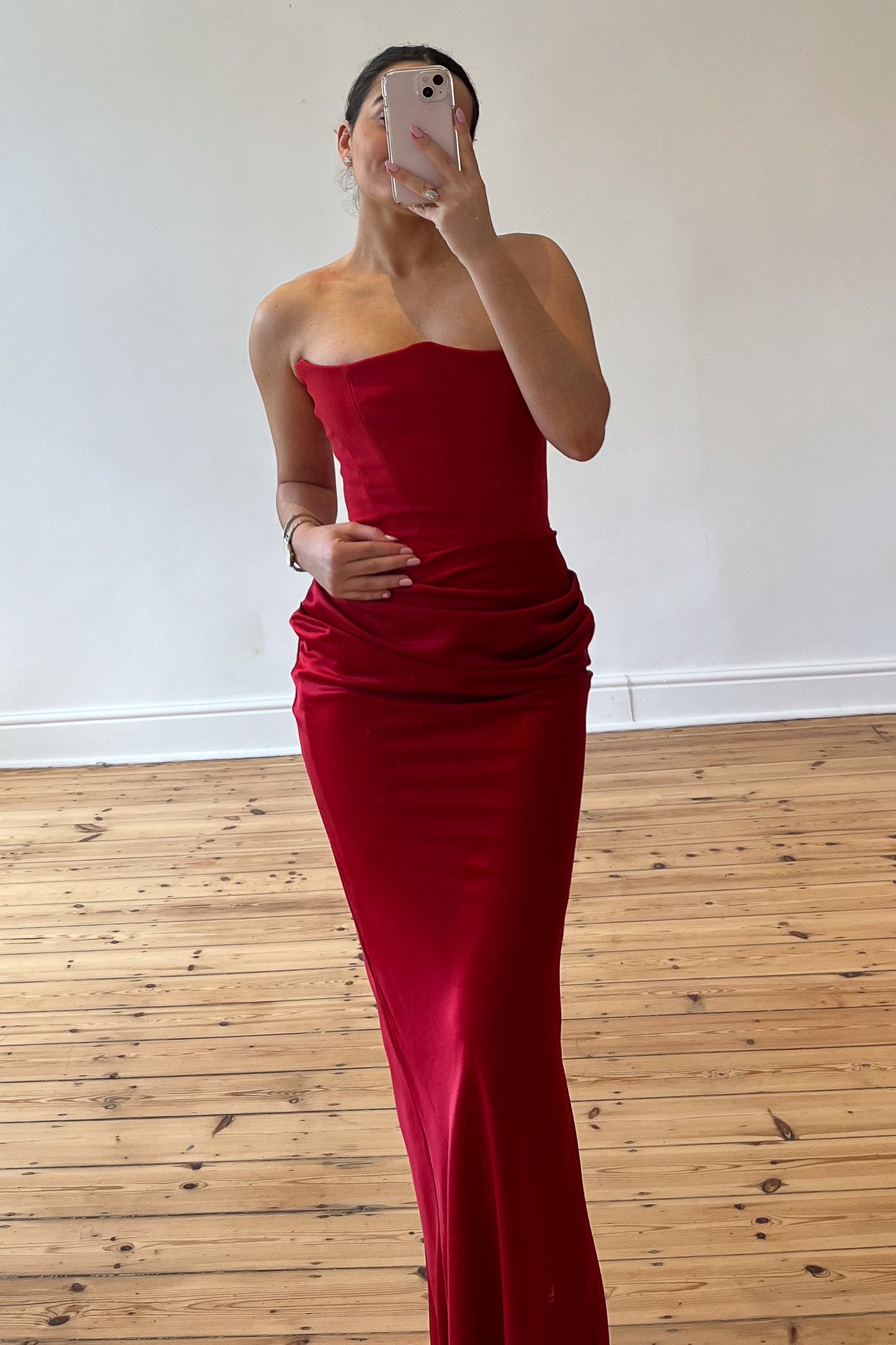 the severine dress in red