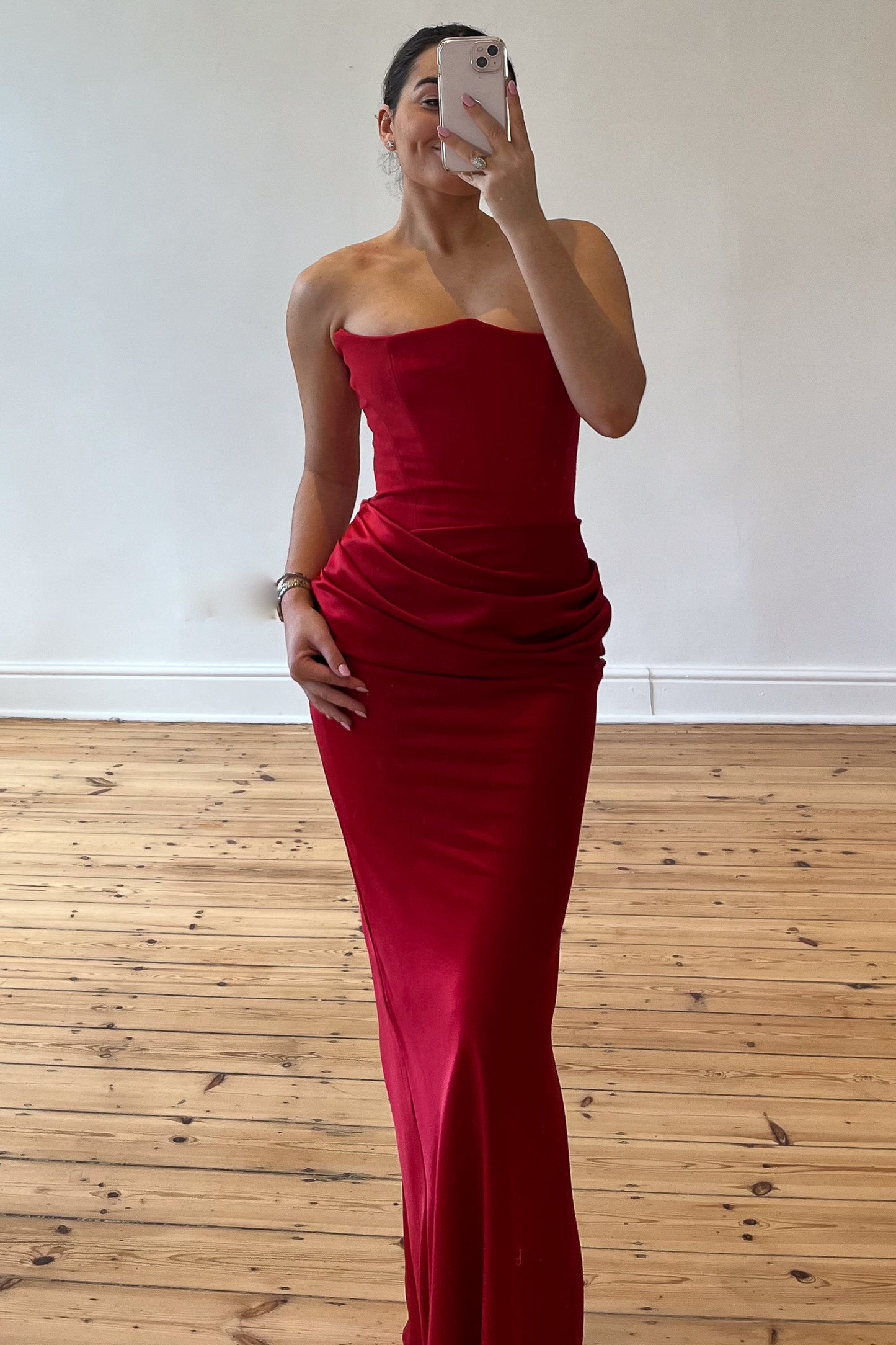 the severine dress in red