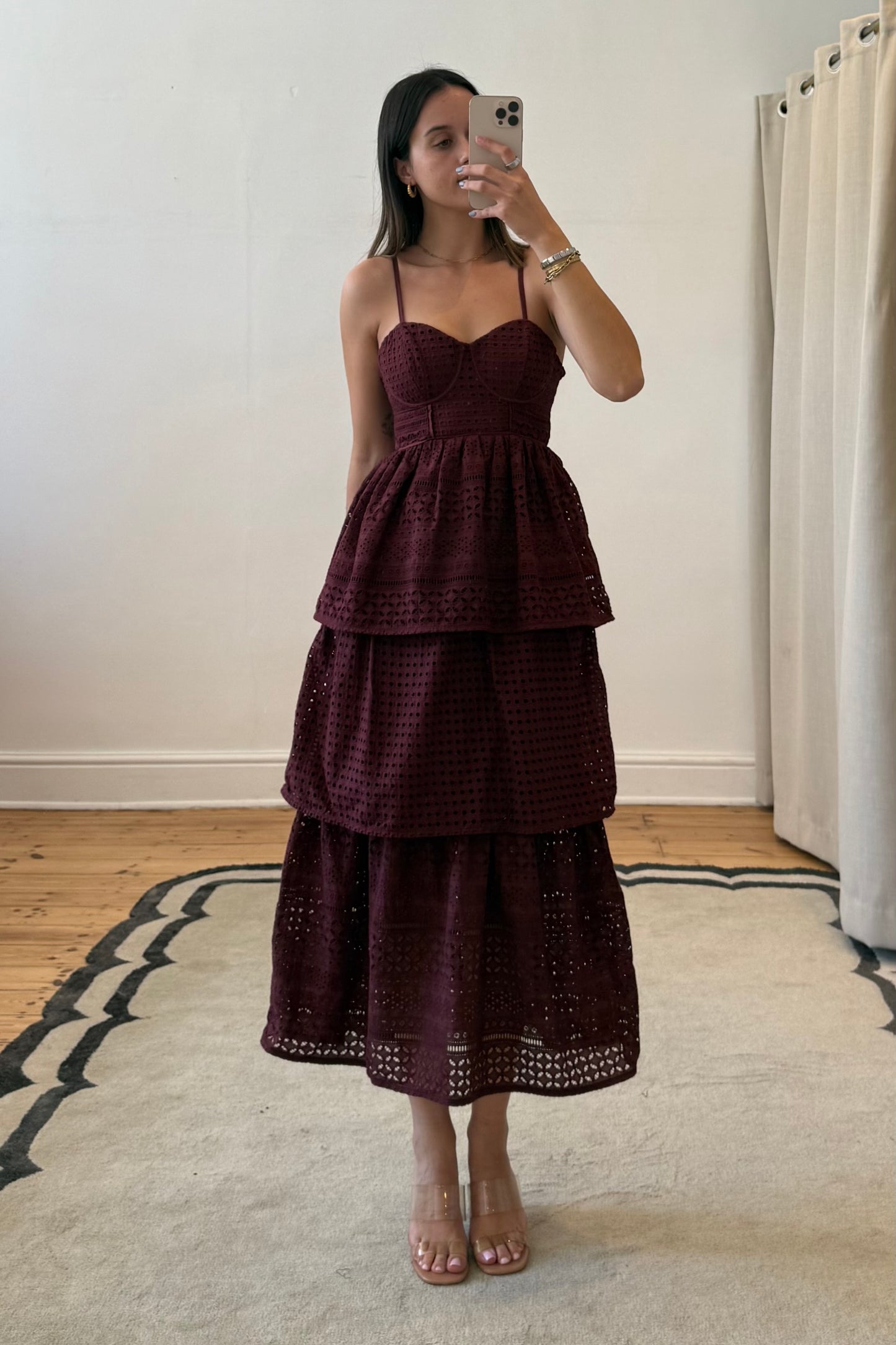 The Jiselle Dress in Plum