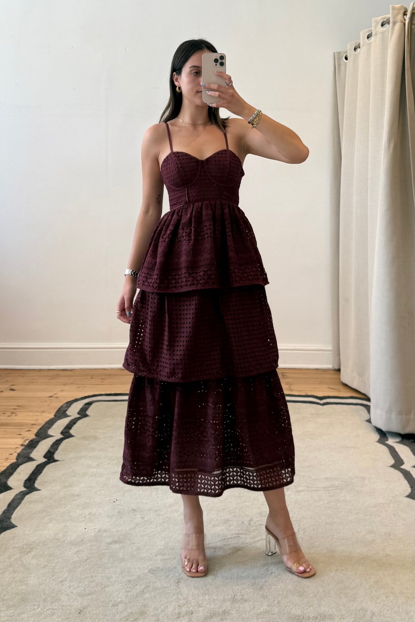 The Jiselle Dress in Plum