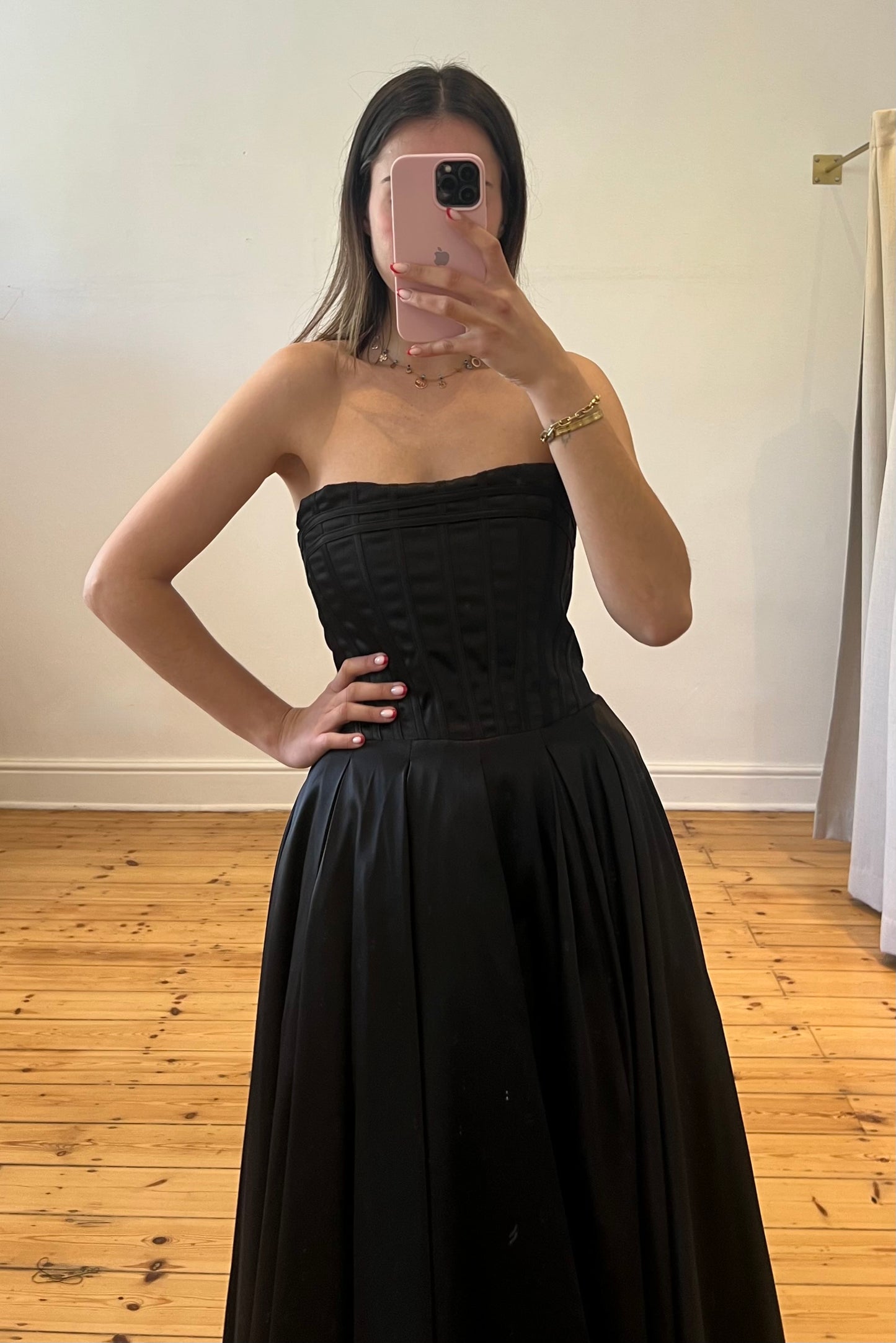 The Mirabella Midi Dress in Black