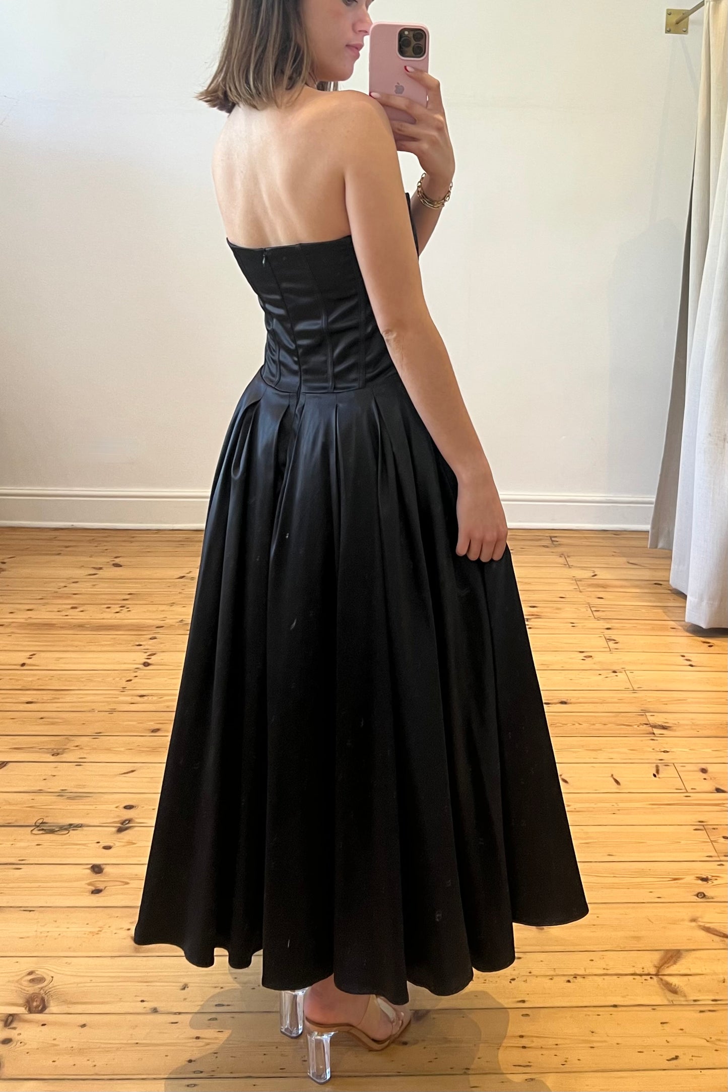 The Mirabella Midi Dress in Black