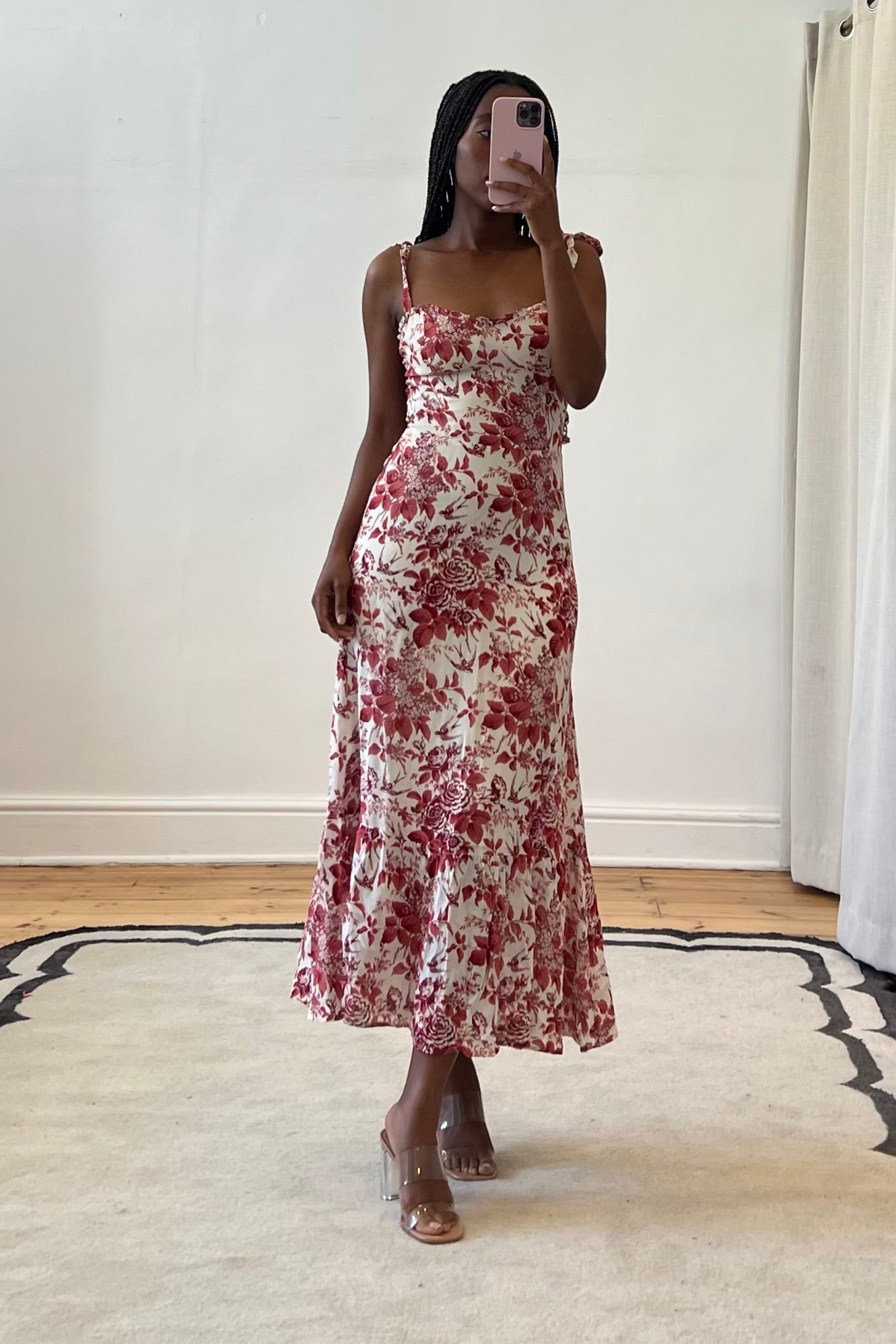 The Nikita Red Toile Dress